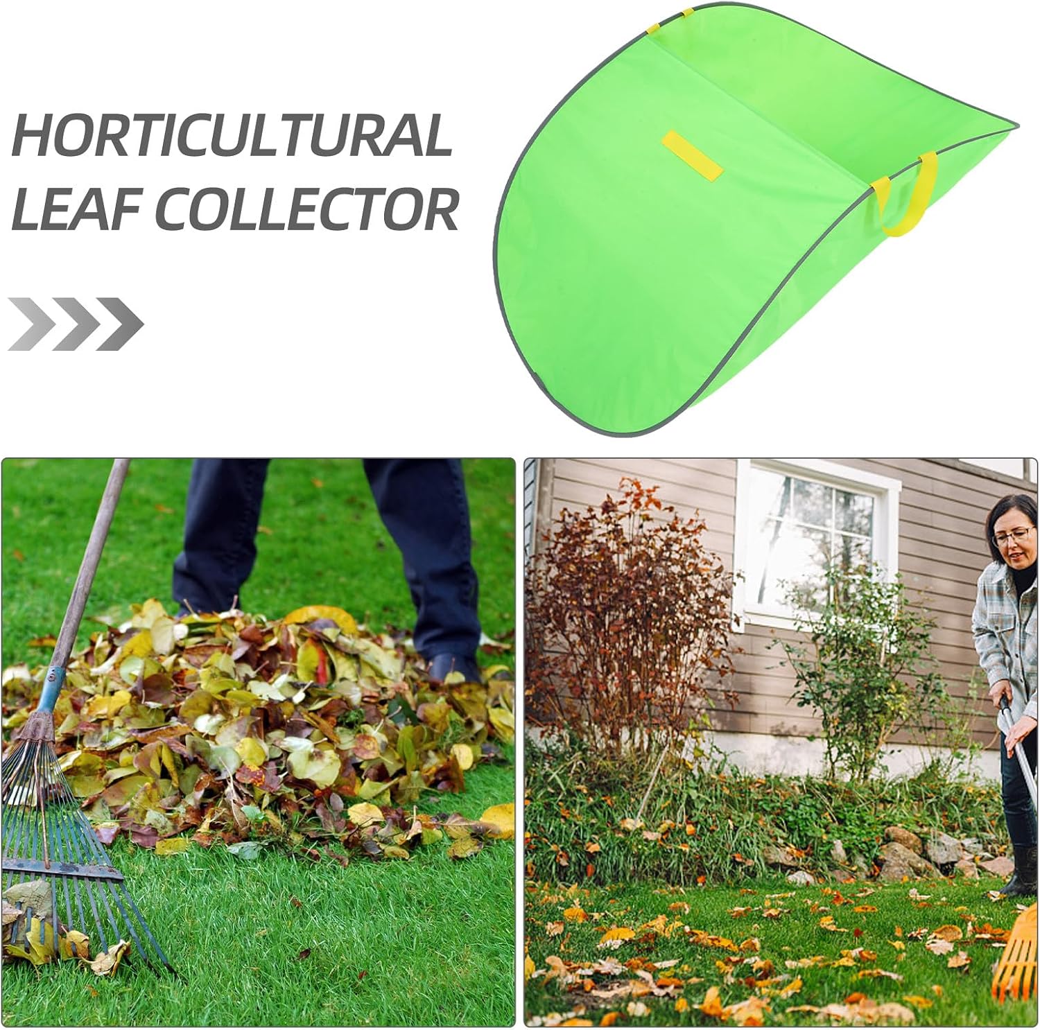 Foldable Reusable Leaf Collector Bag, Large Capacity Garden Tool image 3