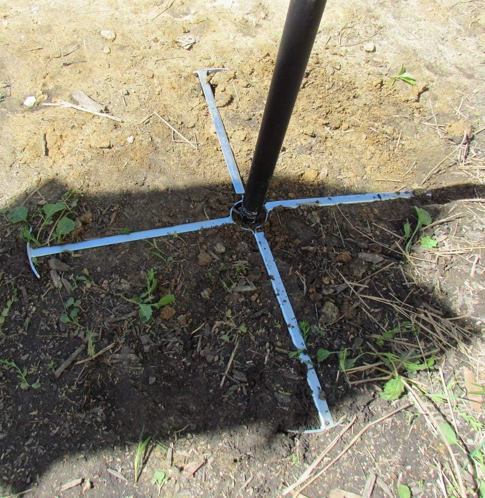 Universal In-Ground Pole Stabilizer (PS10) Gray