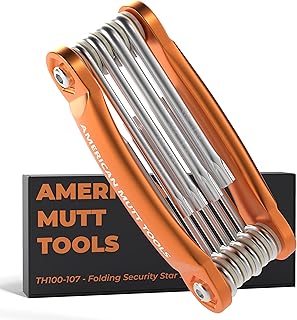 AMERICAN MUTT TOOLS Tamper Proof Torx Set – Security Torx Set, Star Tool with Hole in Middle | Tamper Proof Allen Wrench Set, Security Hex Key Set, Folding Torx Key Set, Star Wrench Set, Star Keys