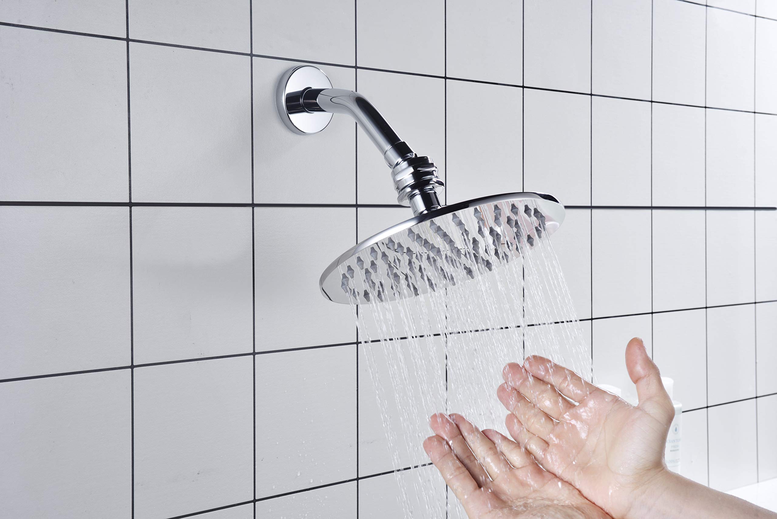 All Metal Shower Head Swivel Ball Adapter, Chrome Adjustable Pivot