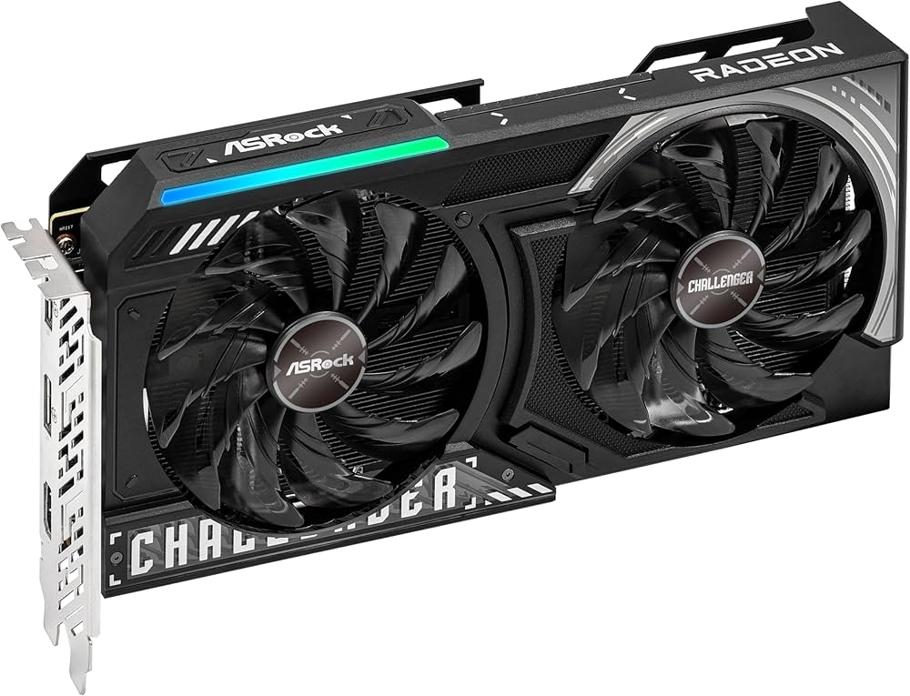 グラフィックボード・グラボ・ビデオカード ASRock Radeon RX9060XT Challenger 16GBOC ASRock Placa gráfica Radeon RX 9060 XT Challenger 16GB GDDR6