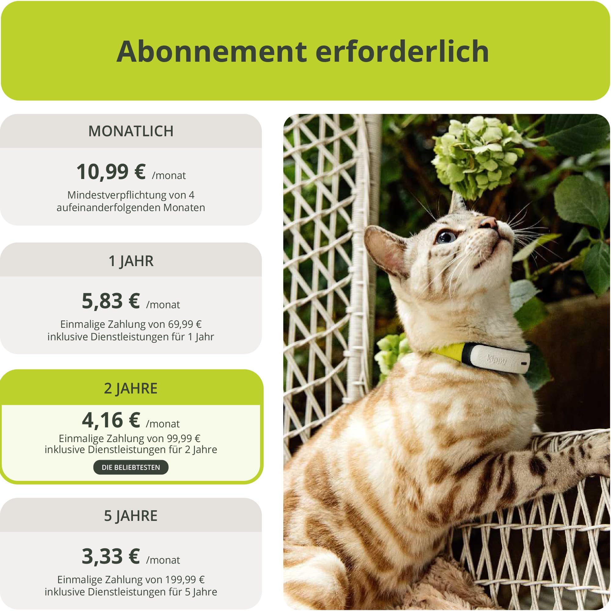 Kippy CAT V2 – GPS-Halsband für Katzen – Ortungsgerät und Gesundheits- und Aktivitätstracker – GPS-Halsband für Katzen mit Anti-Strangulierungs-System – Erstellen Sie virtuelle Grenzen