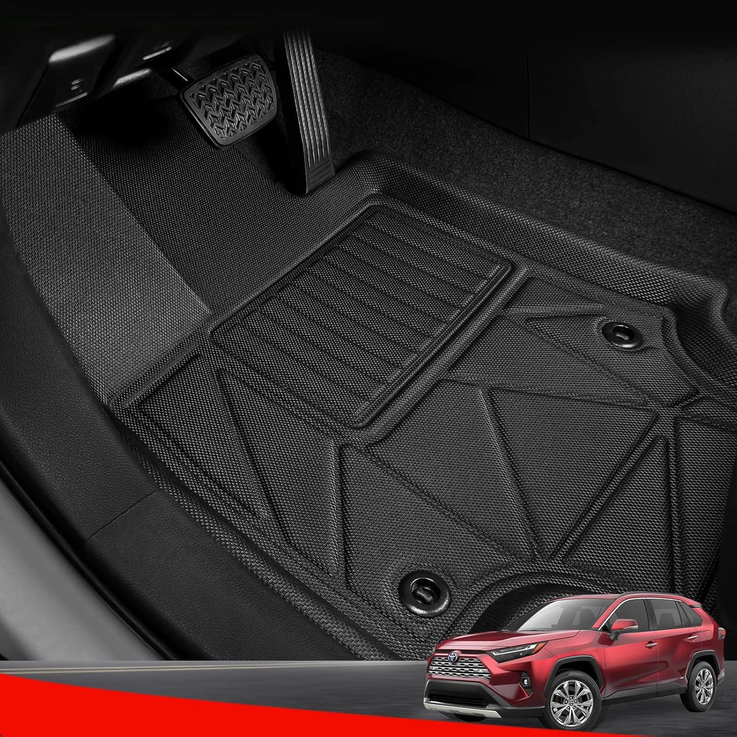DrCarNow® Car Floor Mats for Toyota RAV4 2022 2021 2020 2019, Custom
