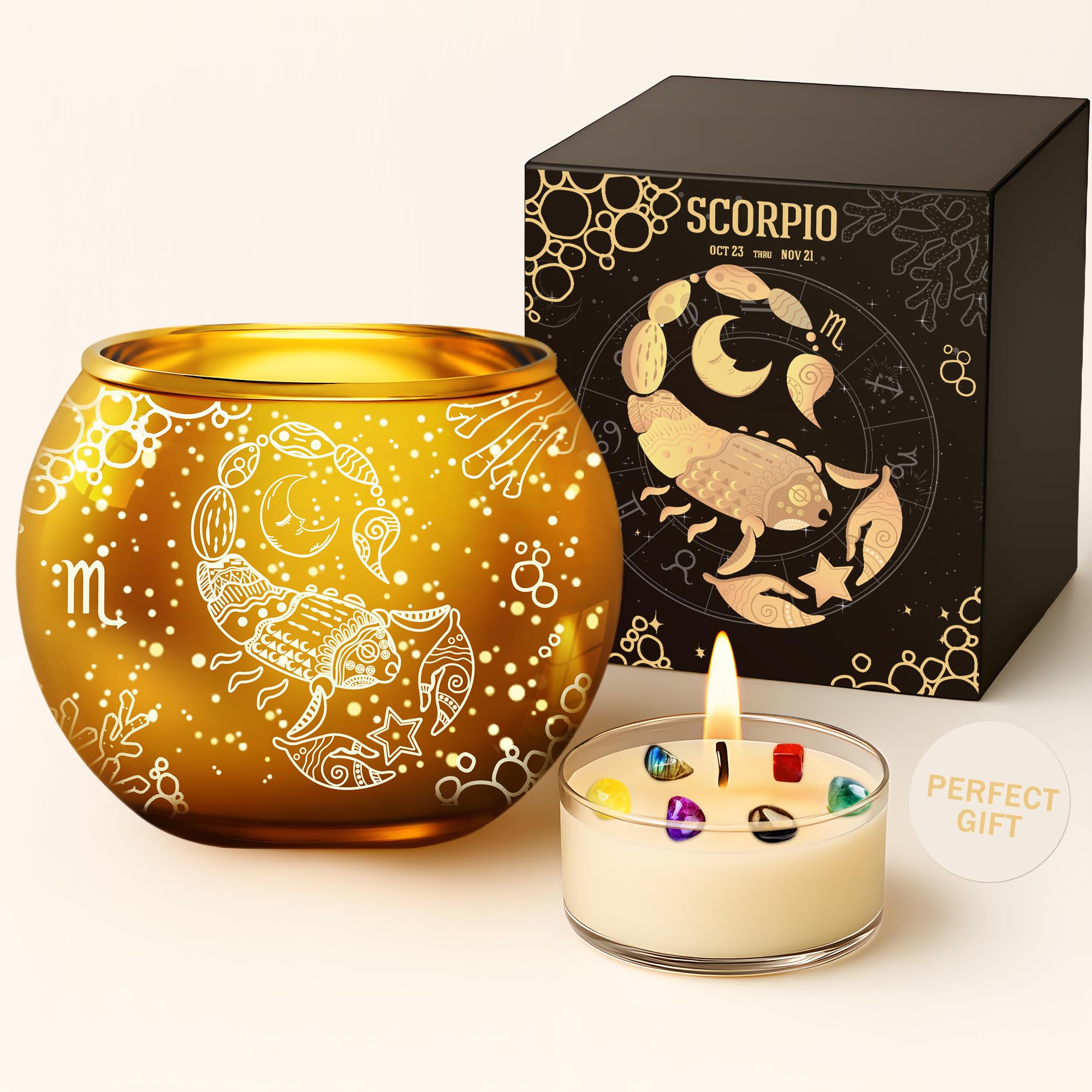 AOVILA Scorpio Constellation Candle Gift Set