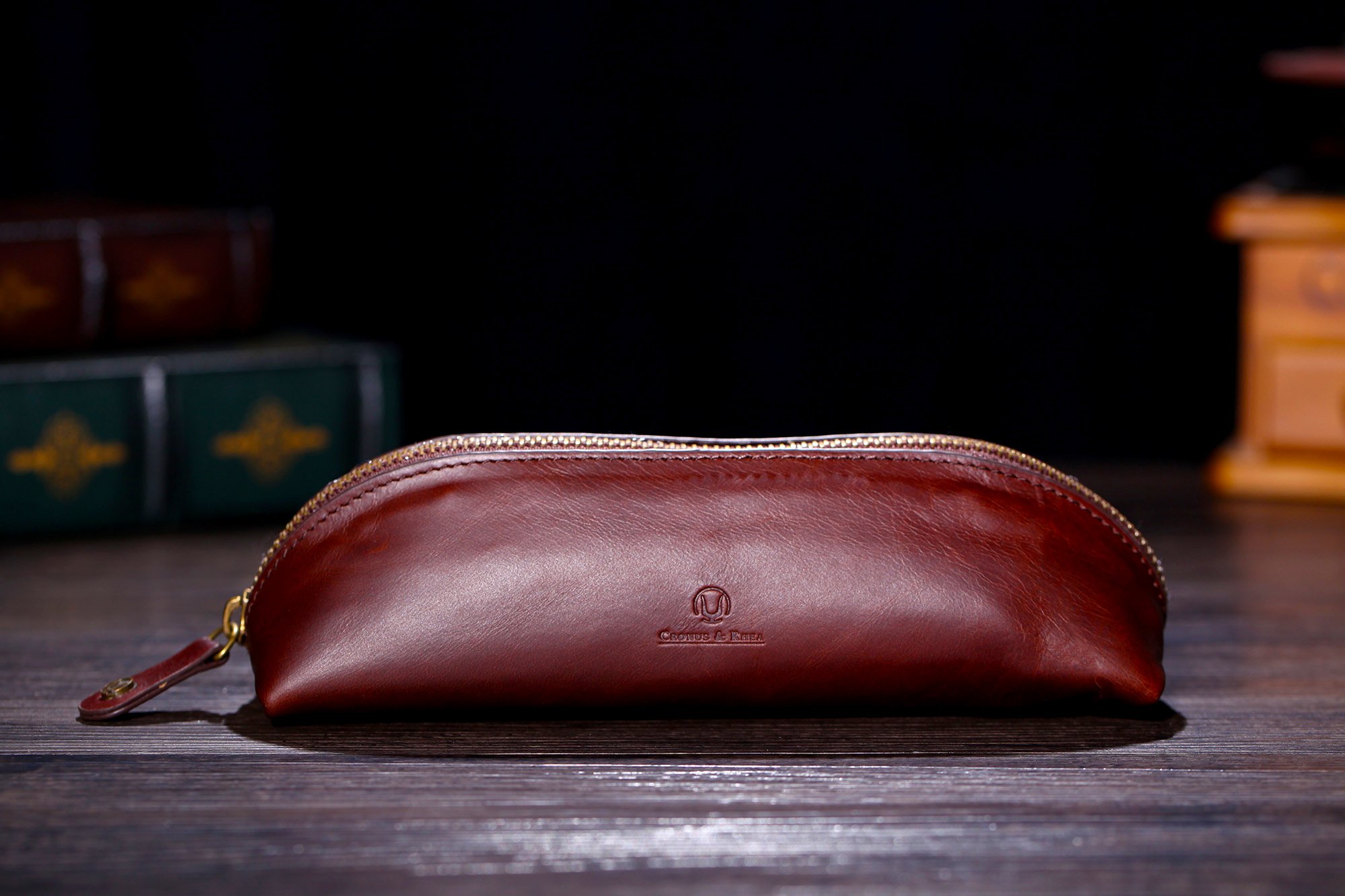 Cronus i Rhea® | ekskluzywny skórzany folder (Scylla) | piórnik etui na długopisy | Prawdziwa skóra | stylowe pudełko upominkowe | mężczyźni - kobiety, Ciemny brąz