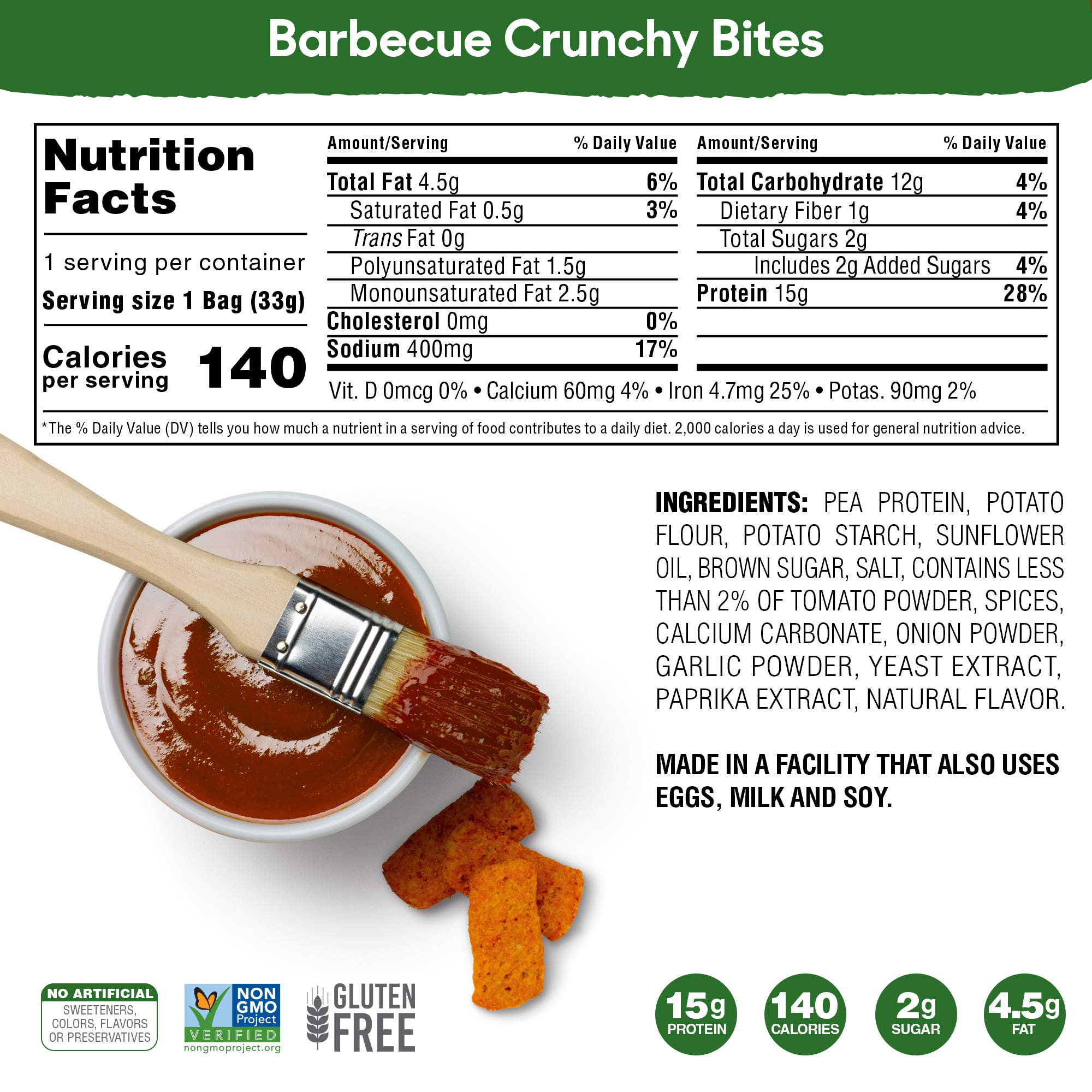 Buy SimplyProtein Protein Chips (Barbecue). Crunchy Vegan Chips made with PlantBased Pea