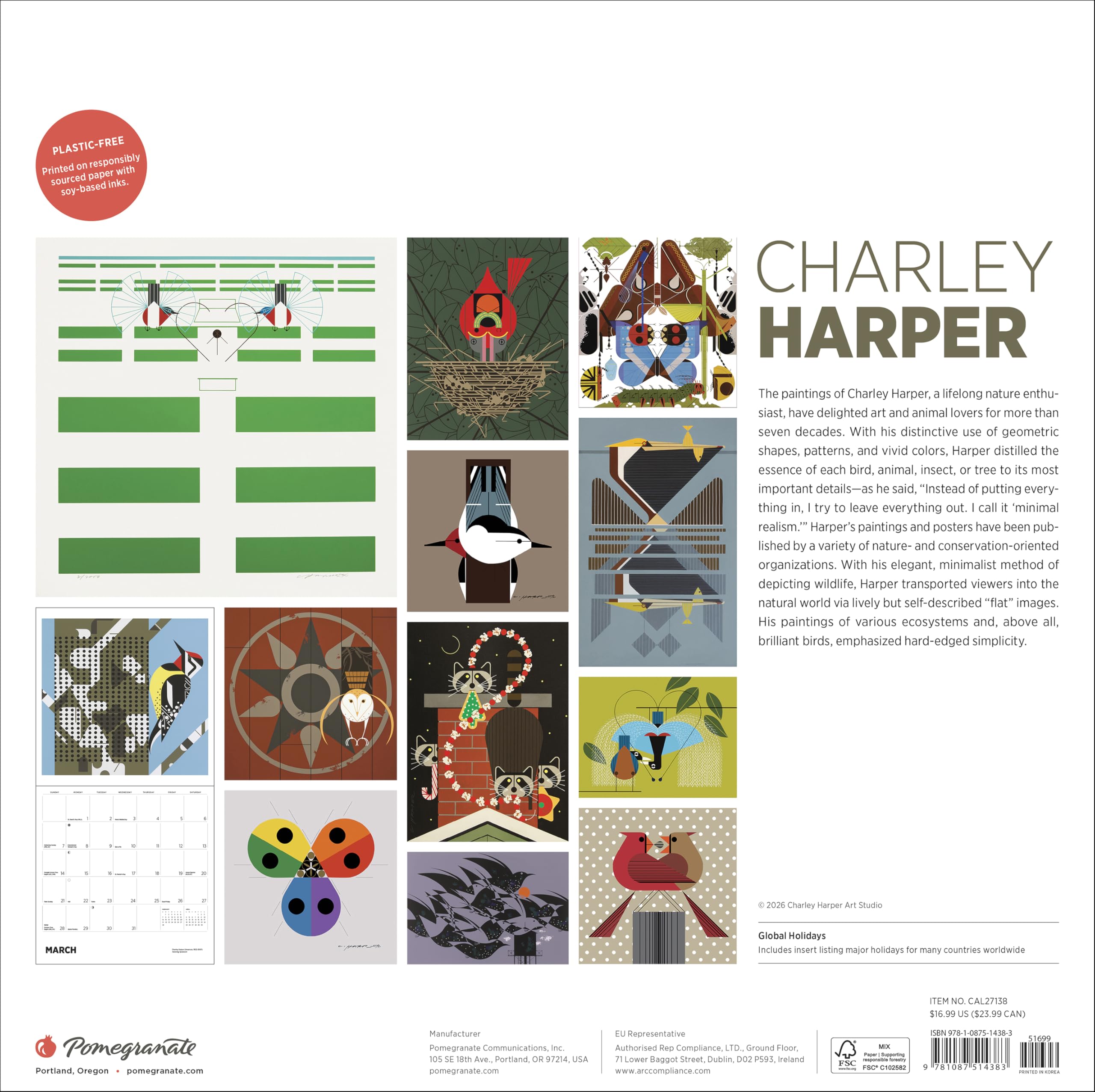 Charley Harper : 2027 Wall Calendar