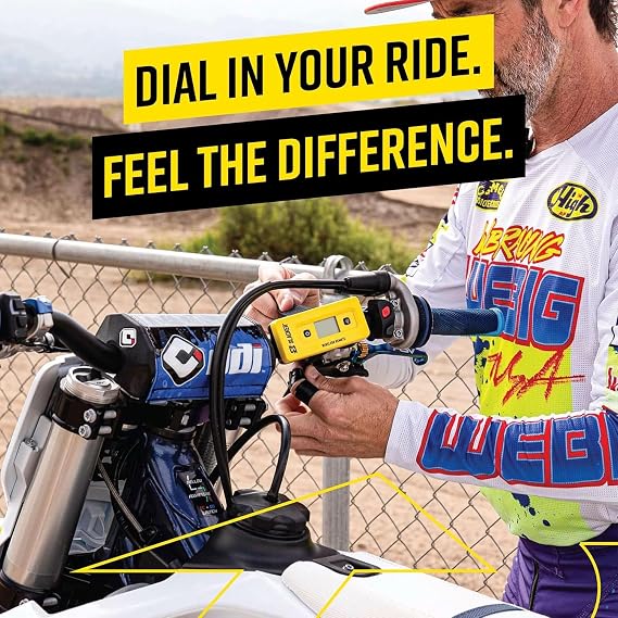 Slacker Wireless Remote Display Bike Tool for Accurate Sag Setup and Suspension Tuning, Compatible with Slacker V5 (Yellow) LCD Wireless Display for Smooth, Reliable Real-Time Measurement