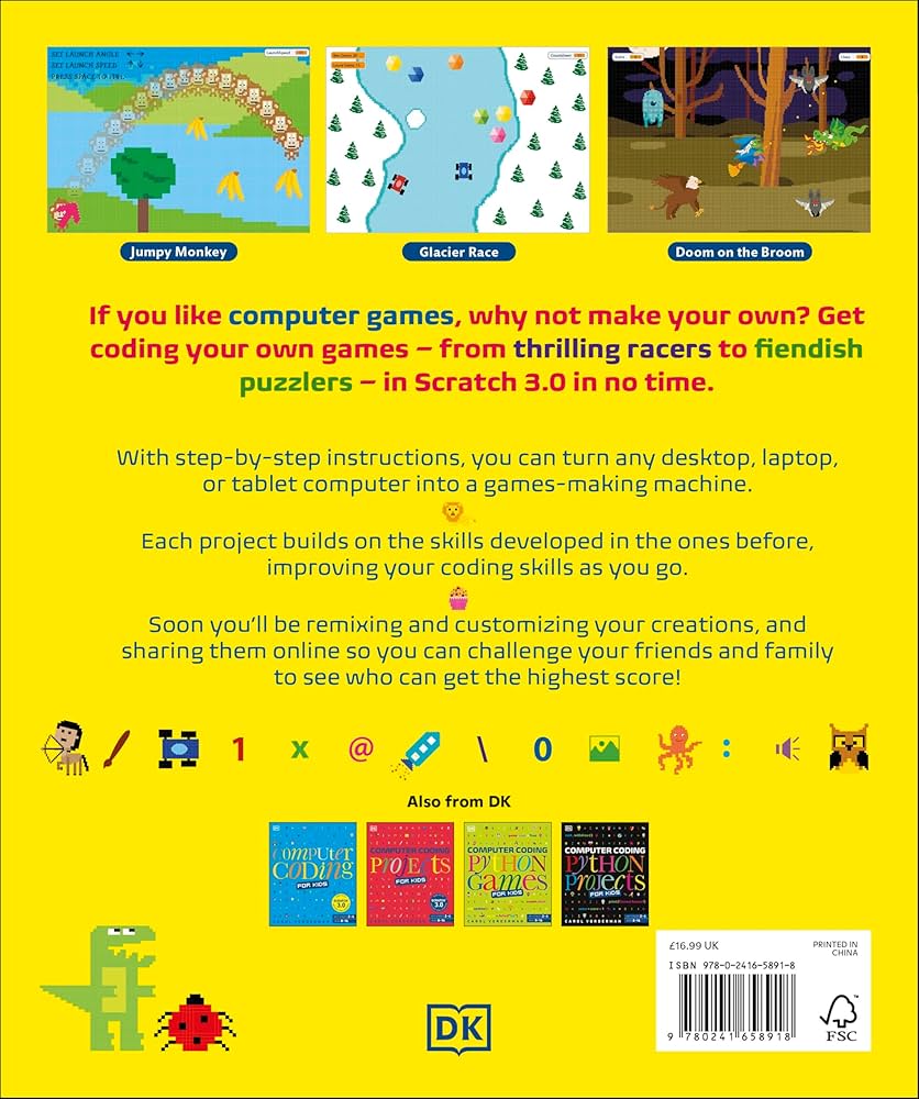 Computer Coding Games in Scratch for Kids (DK Help Your Kids