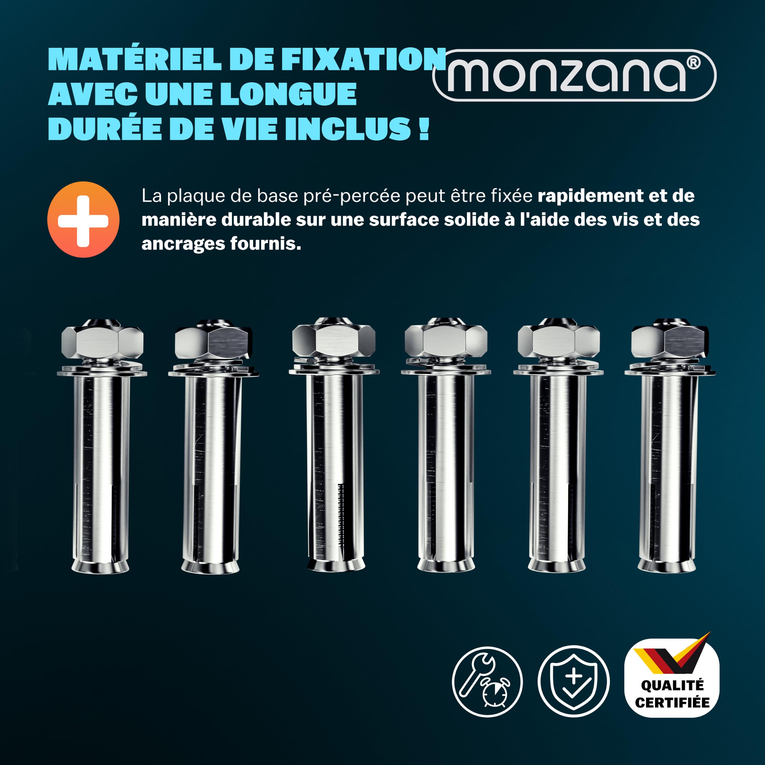 MONZANA® Arceau de parking Rabattable, 80x47x44 cm, Barrière de Stationnement, Stop Parking, avec cadenas & 3 clés