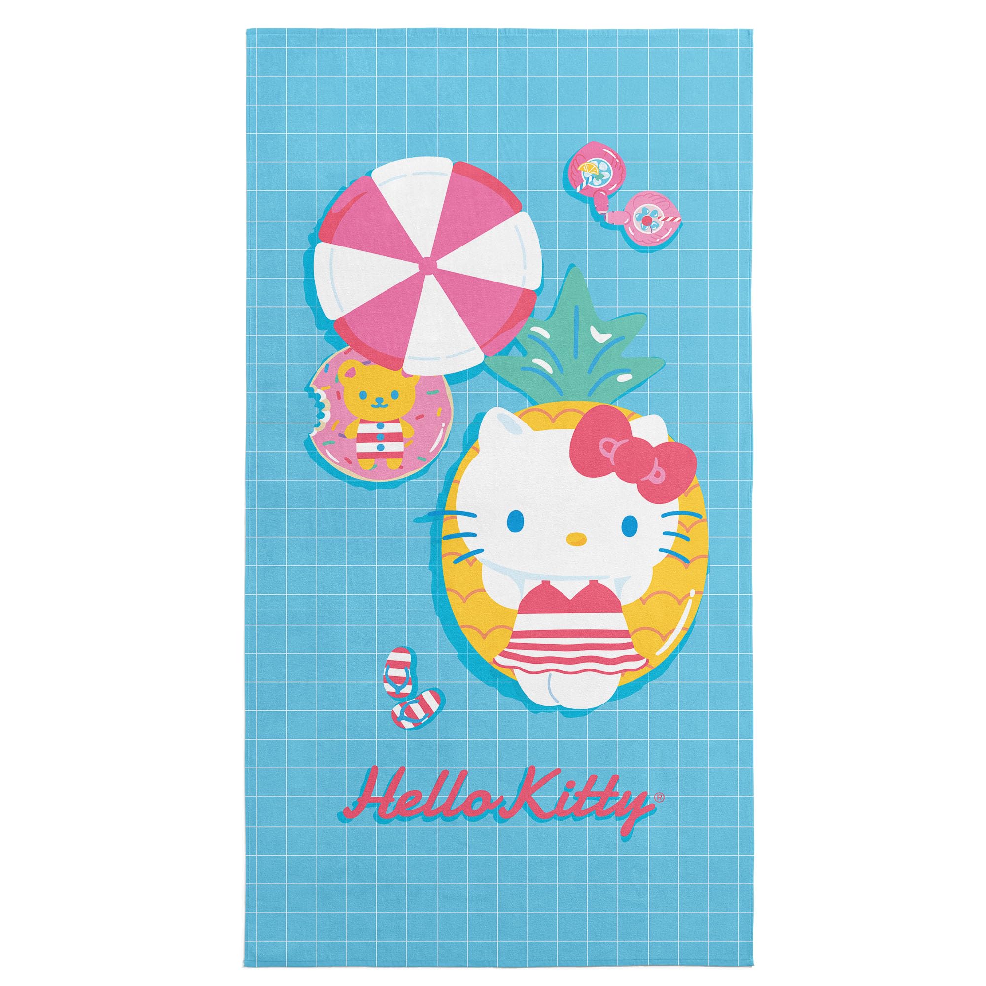 Amazon.com: Northwest Sanrio Hello Kitty, Pool Party, Beach Towel