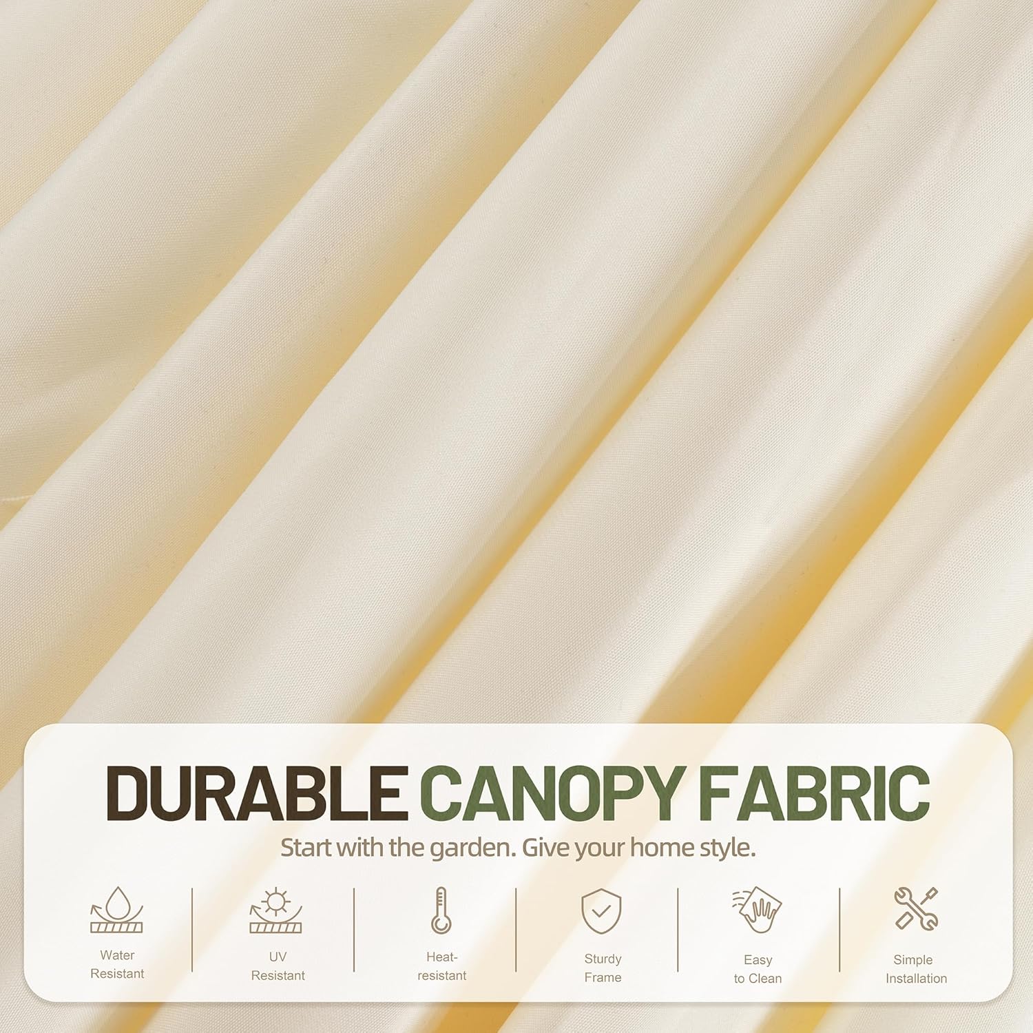 Cantilever Umbrella Patio Outdoor, Offset Hanging Patio Umbrella with Easy Lift & Tilt Adjustment, Crank and Cross Base, UV Protection Fade Resistant for Deck, Pool, Garden, Cream White