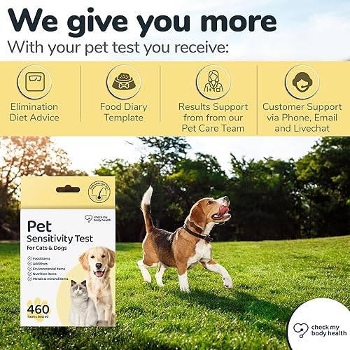 Miniatura 6 de Prueba de sensibilidad e intolerancia para mascotas para gatos o perros, fácil de usar en casa prueba de sensibilidad para gatos y perros, 460