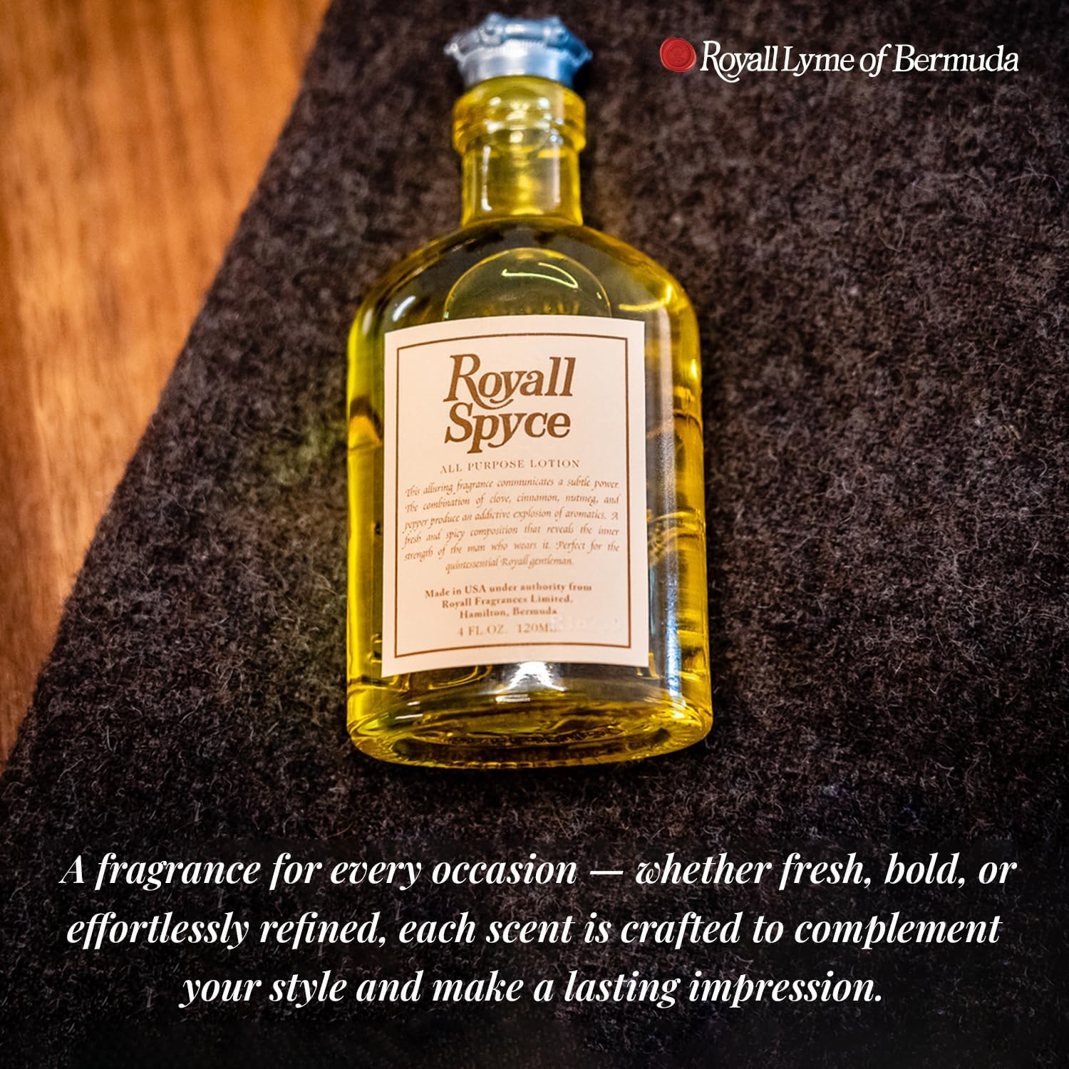 Royall Fragrances Spyce Body Cologne/After Shave Spray All Purpose Lotion 120 ml