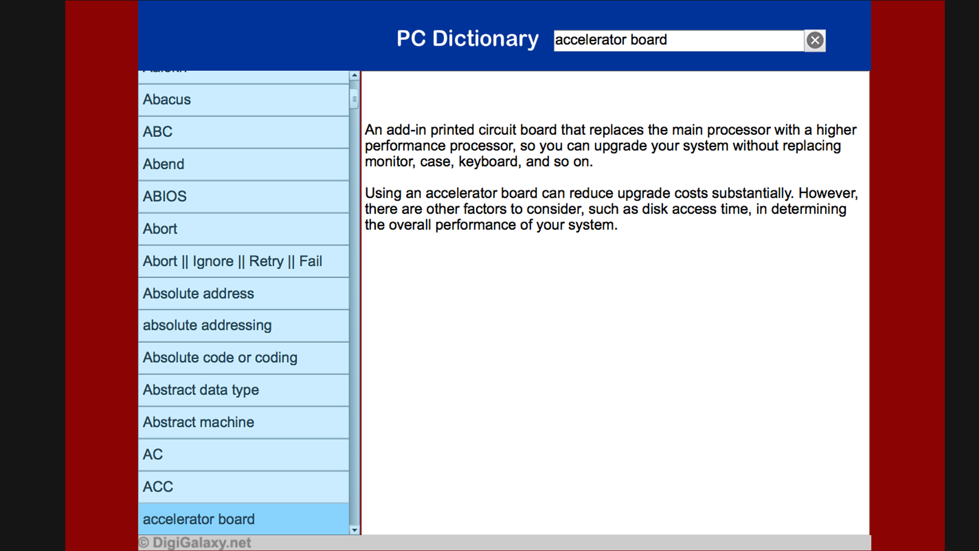 Computer Language Dictionary PC Users - Computer Dictionary - App on Amazon Appstore