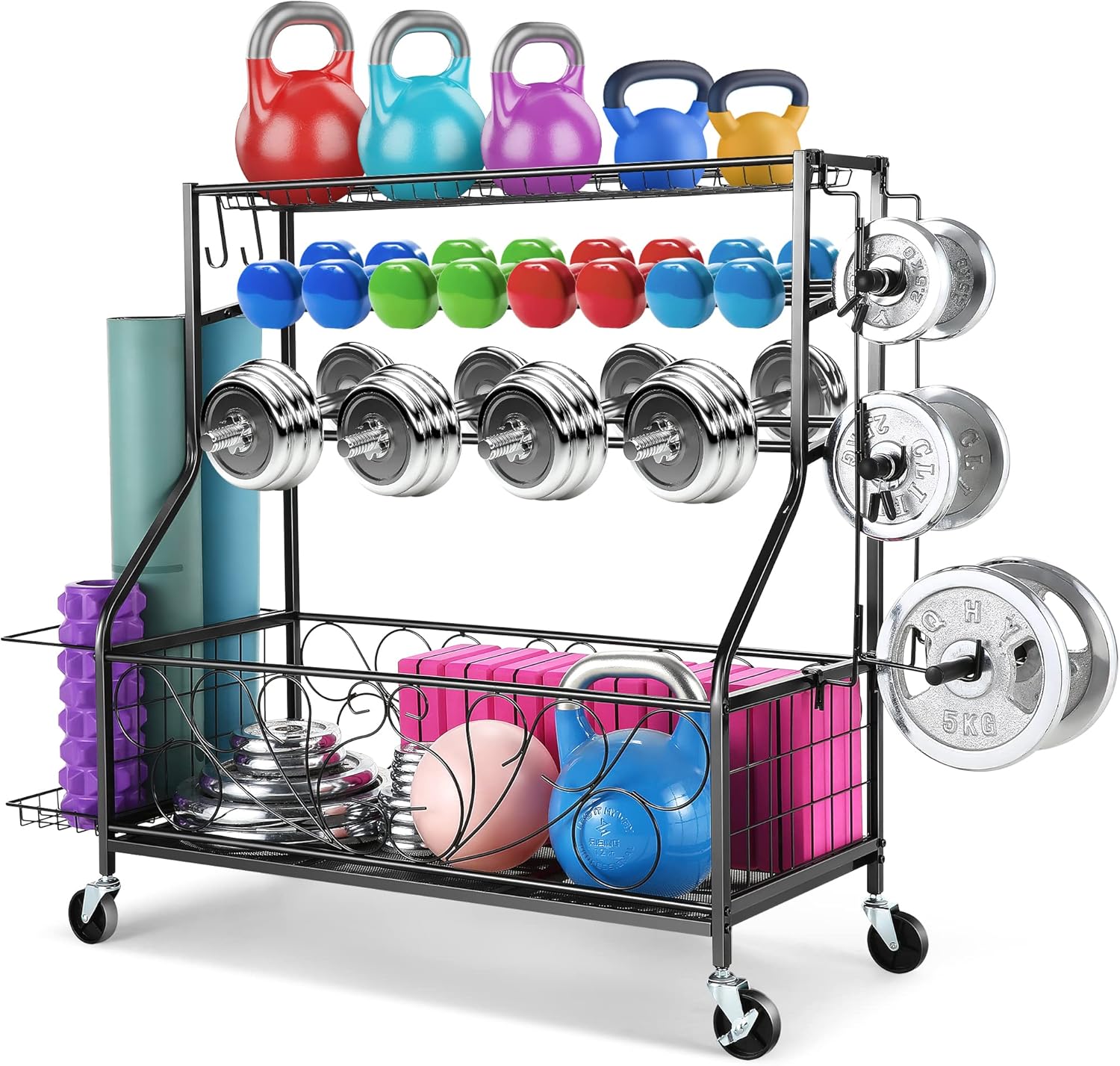 Plohee Dumbbell Rack, Weight Rack for Dumbbells, Home Gym Storage
