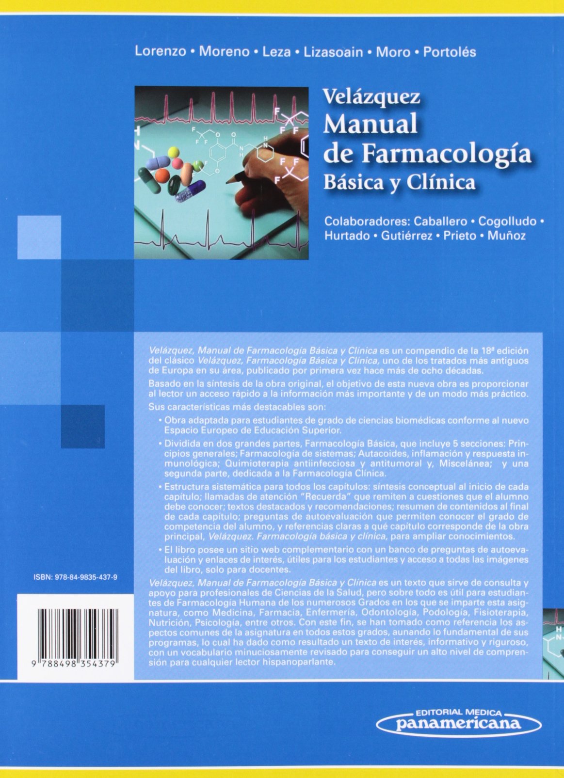 Velazquez. Manual de farmacologia basica y clinica