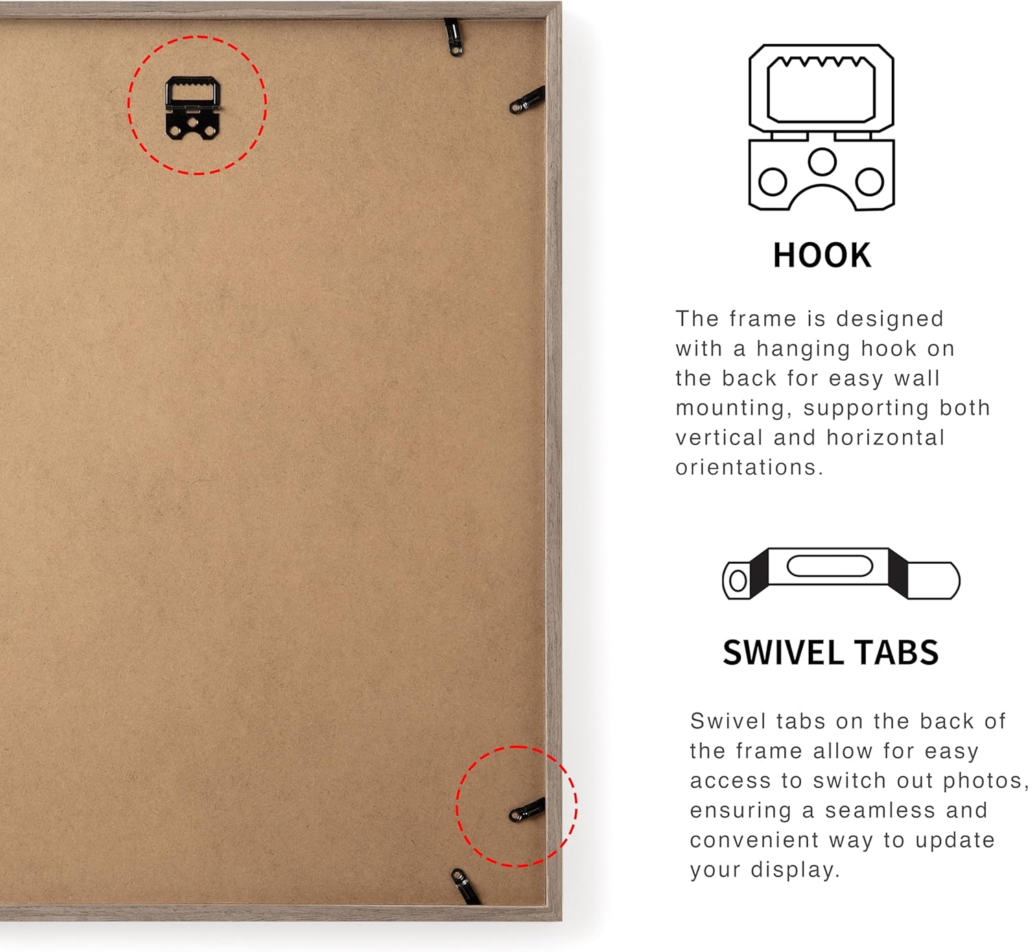 16x20 Frames with Mat 11x14, Set of 2 Large Picture Frames Oak Solid Wood Veneer Finish and Plexiglass Front for Poster Gallery Wall Home Decor