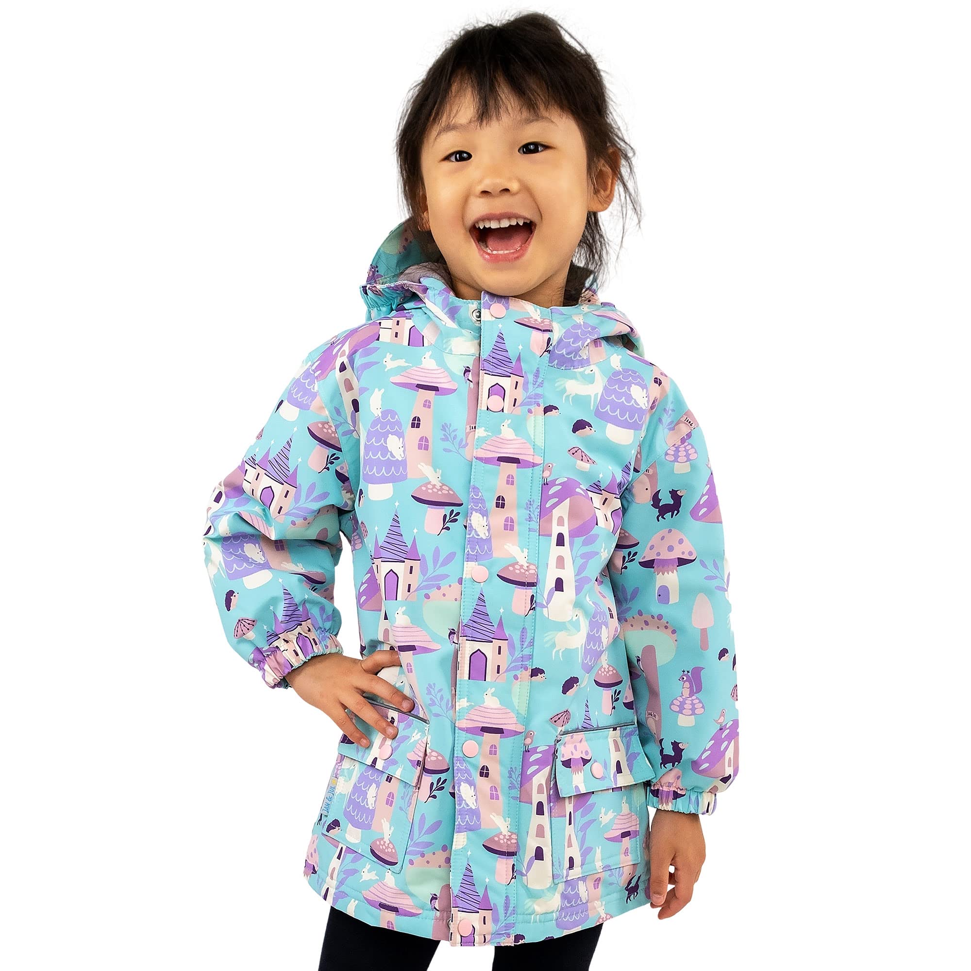 JAN &amp; JUL Waterproof Cozy-Dry Rain Jacket for Kids