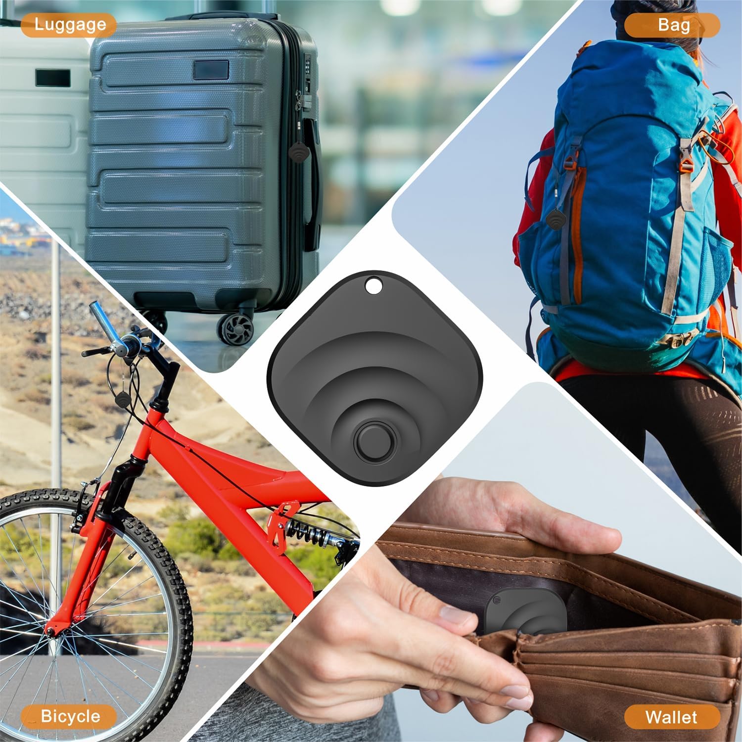 2026 Upgraded Android Tracker Tags-4 Pack, Tracking Device for Android Phones, Compatible with Google Find Hub, Air Tracker Item Locator for Keys, Luggage, Backpack, Travel