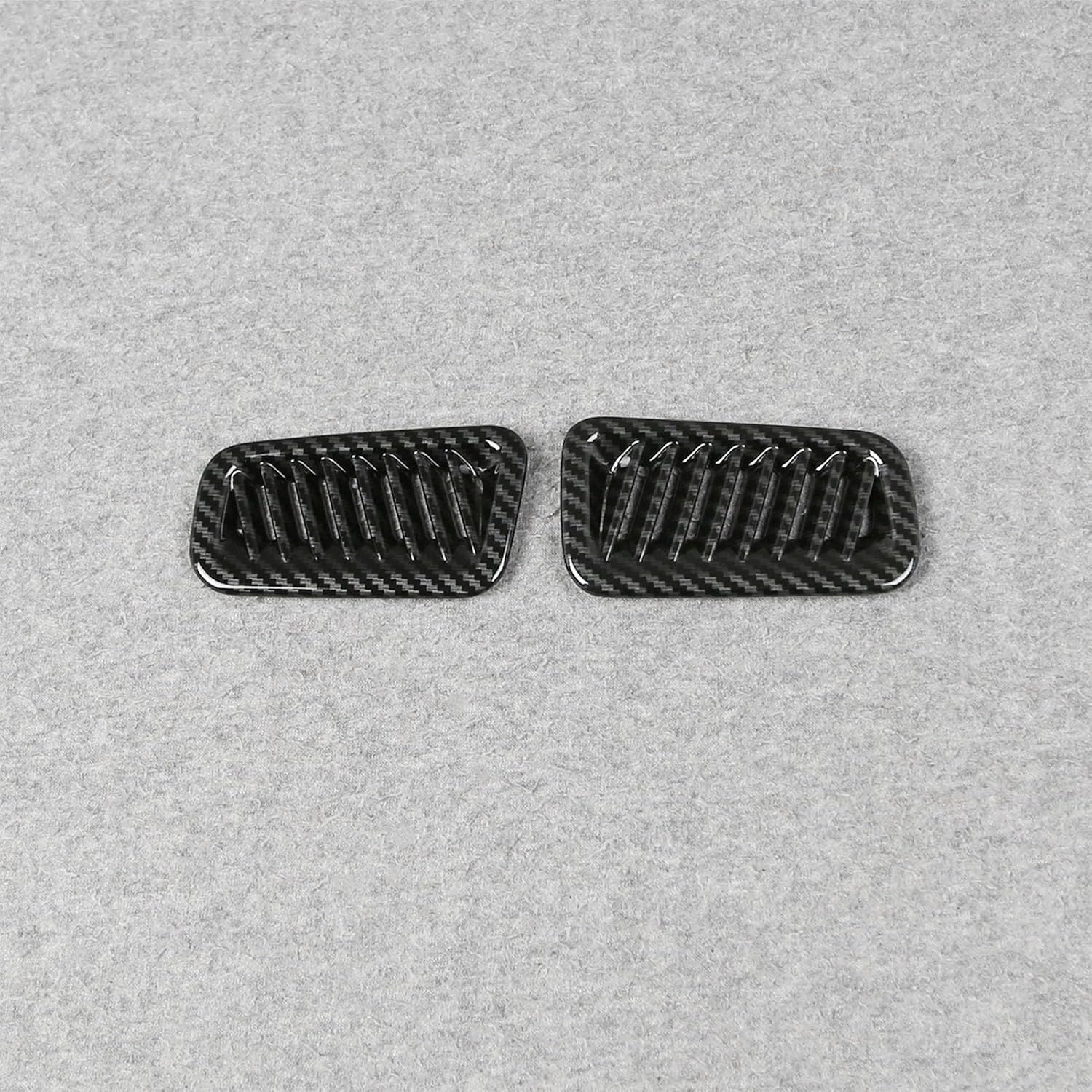Beautost Fit For Toyota Grand Highlander 2024 2025 2026 Interior Front Upper Air Condition Vent Outlet Cover Trims (Carbon Fiber Pattern)