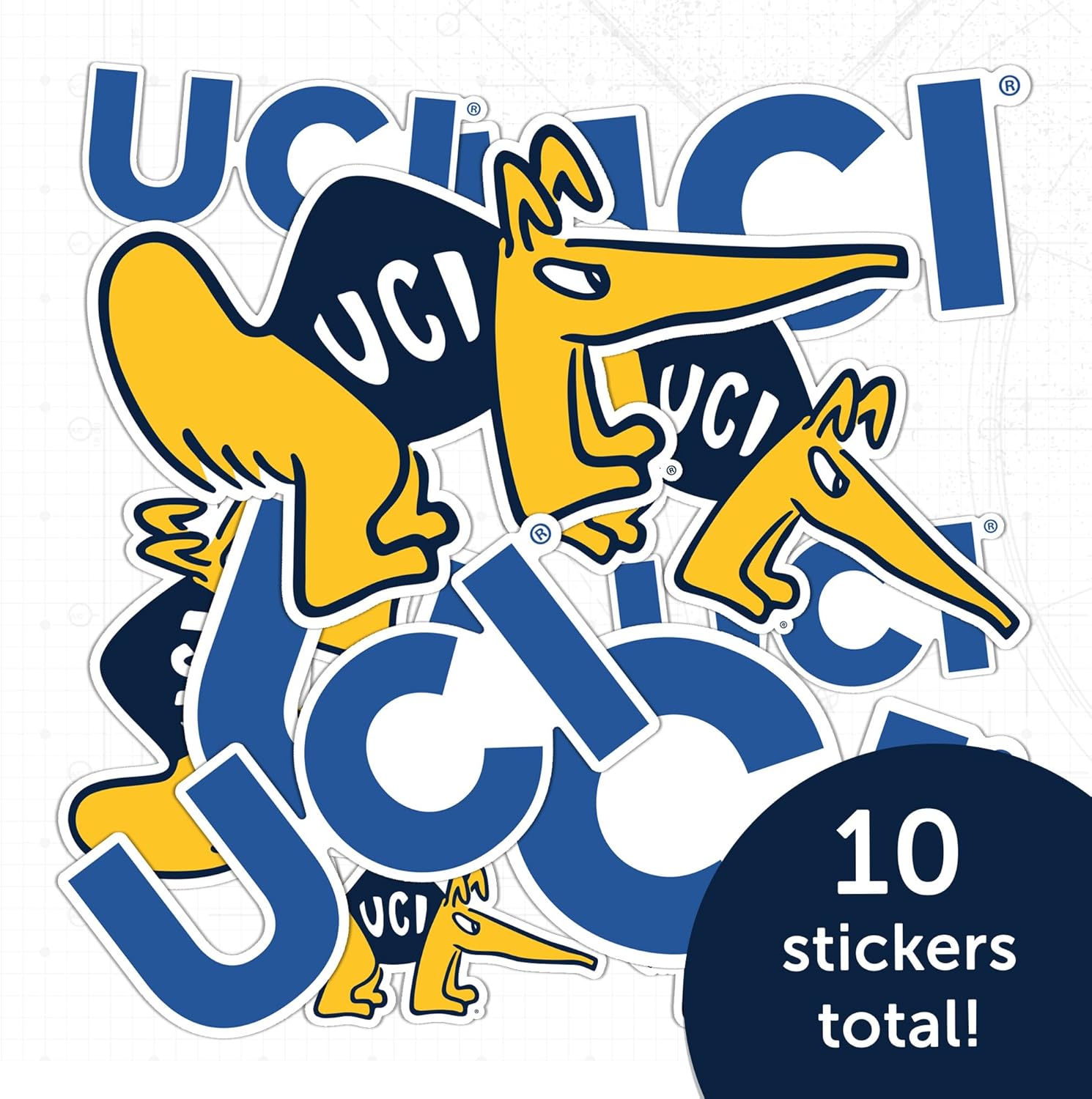 Desert Cactus University of California Irvine Sticker Anteaters UCI Eaters Vinyl Decals Laptop Water Bottle Car Scrapbook Sheet T1 (Type 1-1) - Image 4