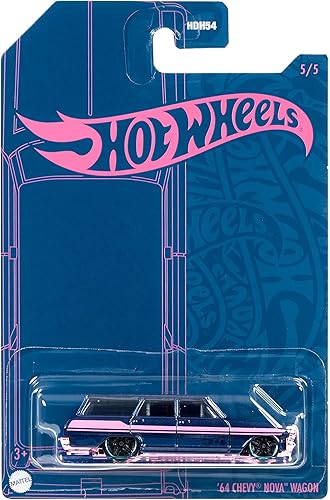 Miniatura 4 de Hot Wheels Chevy Nova Wagon 2022 64 Pearl and Chrome 55