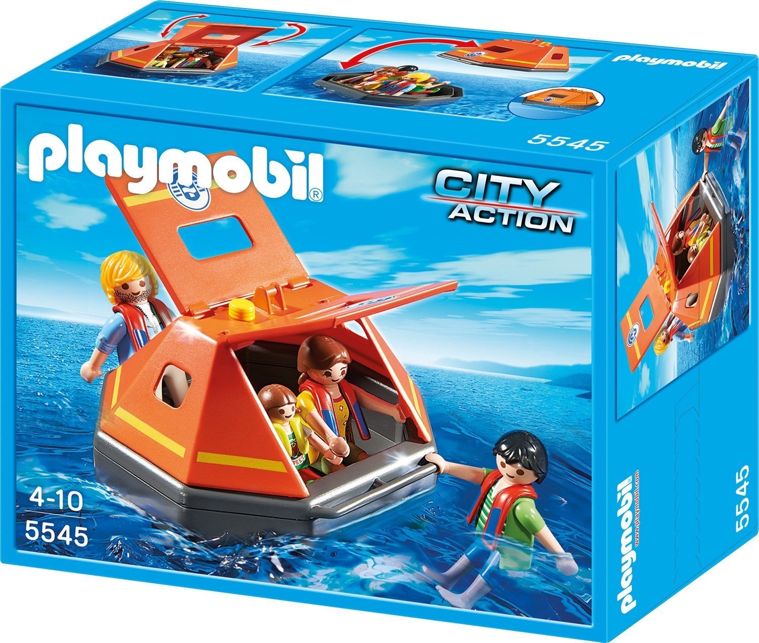 Playmobil 5545 Life Raft, Fun Imaginative Role-Play, PlaySets Suitable for Children Ages 4+