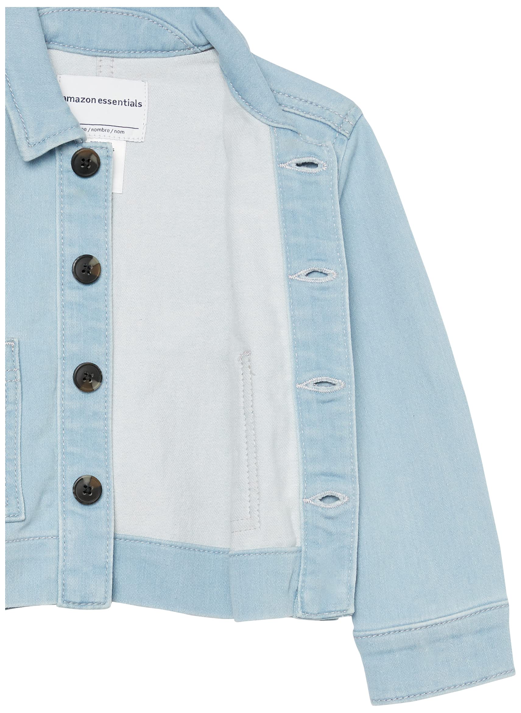 Amazon Essentials Veste de Travail en Jean à Coupe décontractée Mixte Enfante