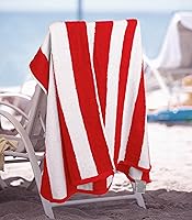 Vista 31 de Utopia Towels 4 Pack Cabana Stripe Beach Towel, 30 by 60 Inches, Oversized 100% Ring Spun Cotton Pool Towels, Highly Absorbent Quick Dry Bath Towels