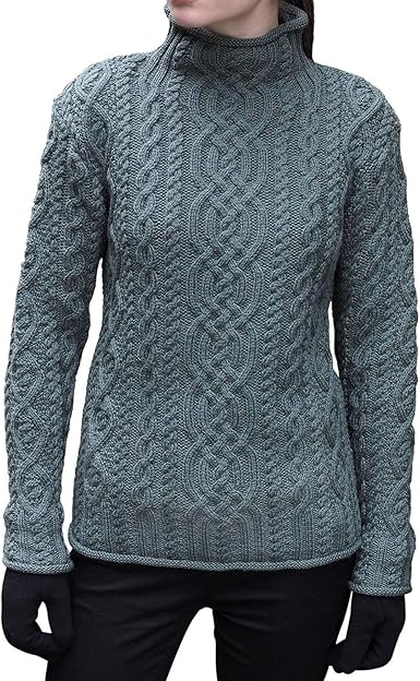 ladies funnel neck jumpers