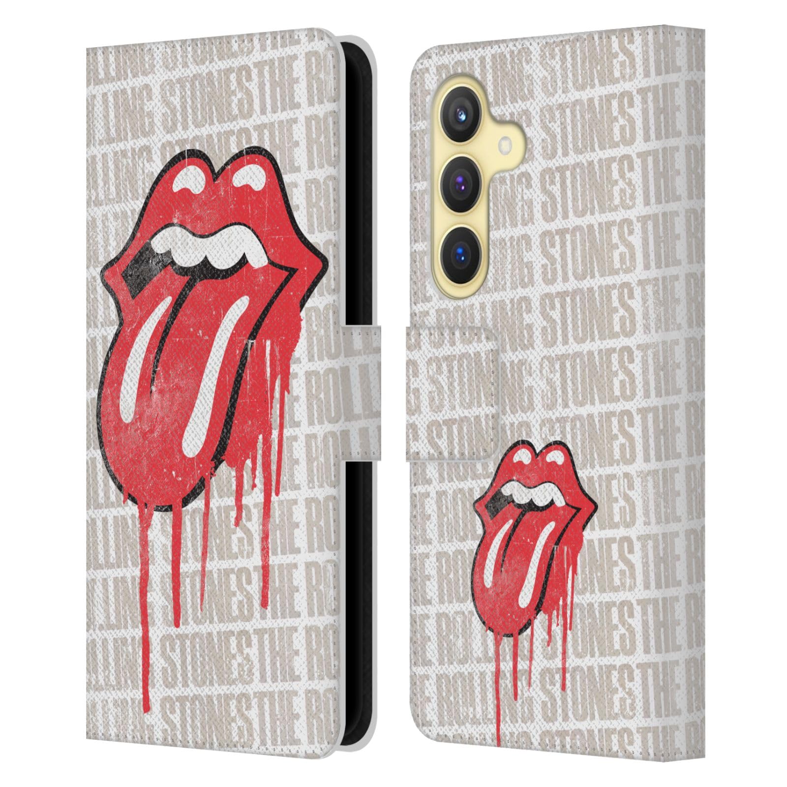 Funda libro Samsung Galaxy S24 5G The Rolling Stones carcasa cuero protectora 7