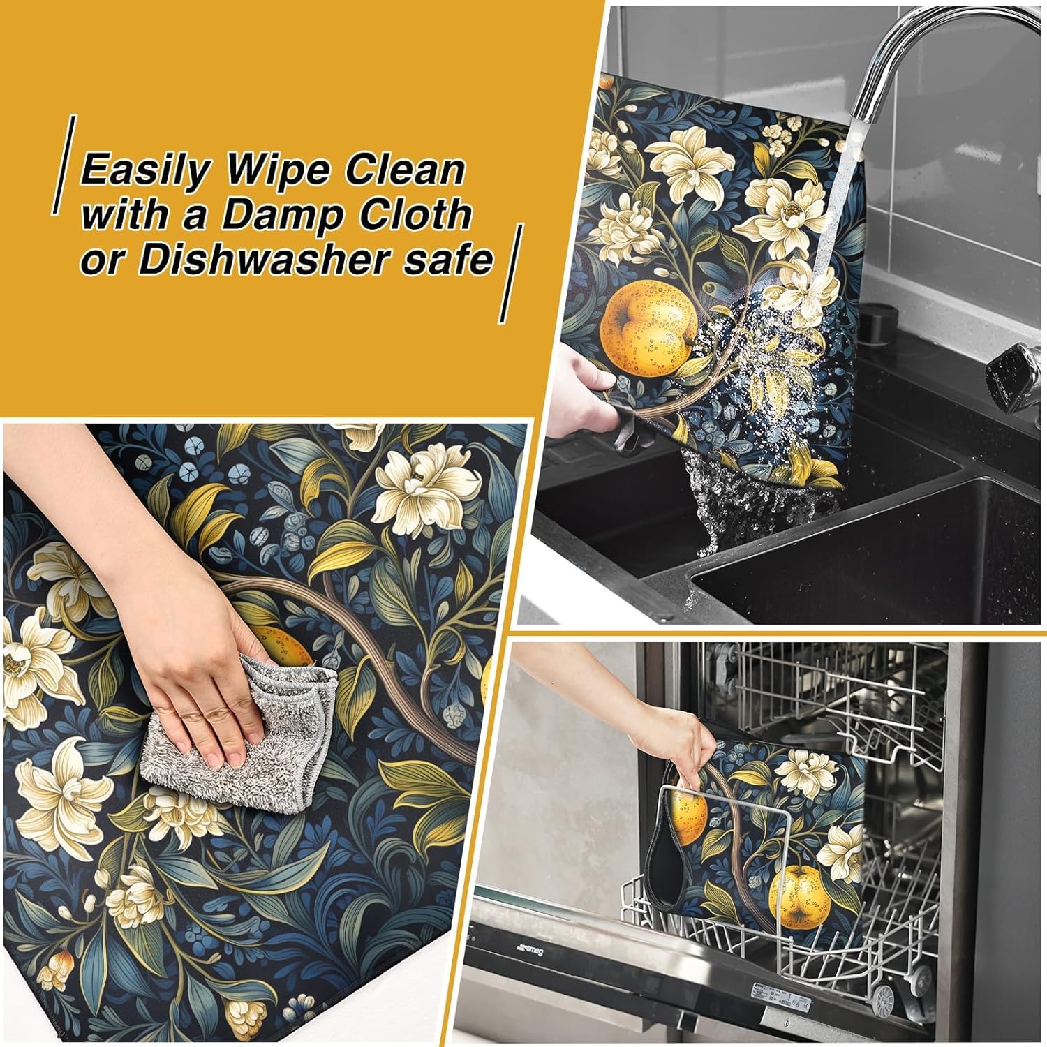 Tapis De Protection Pour Plaque à Induction Kitchenraku 78x52cm - Anti-rayures Et Chaleur (200°C) - Noir