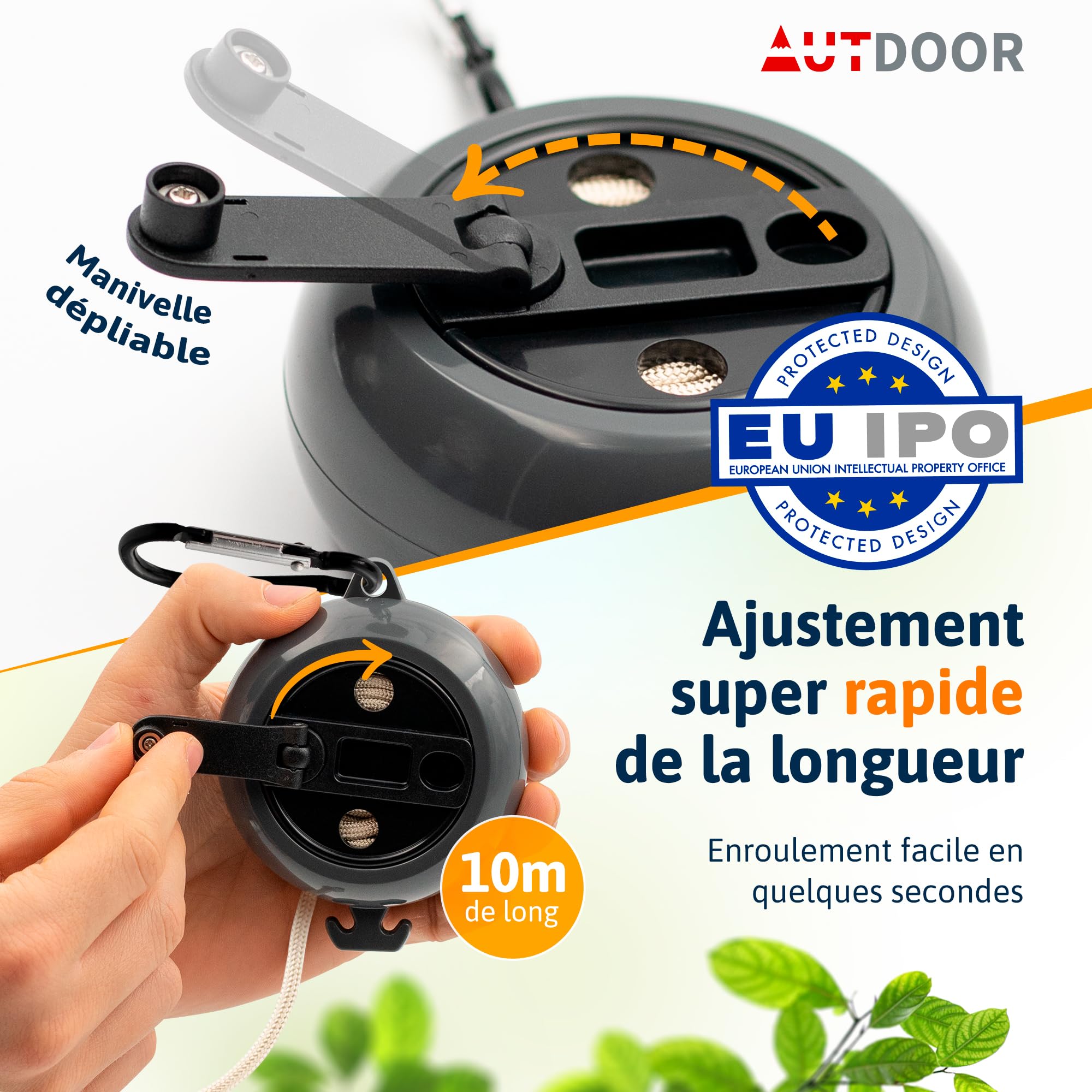 Étendoir à linge de voyage, rétractable et portable, 12