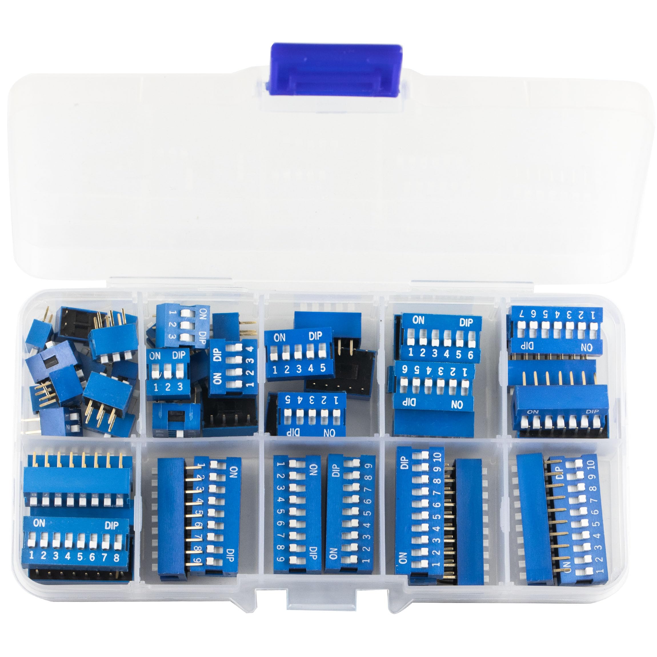 Interruptor DIP para programar placas de circuito impreso y proyectos electrónicos de 2.54mm 5