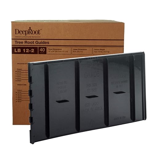 DeepRoot Tree Root Barrier, 24"x12", 40-Panel Pack, 80 Linear Ft,