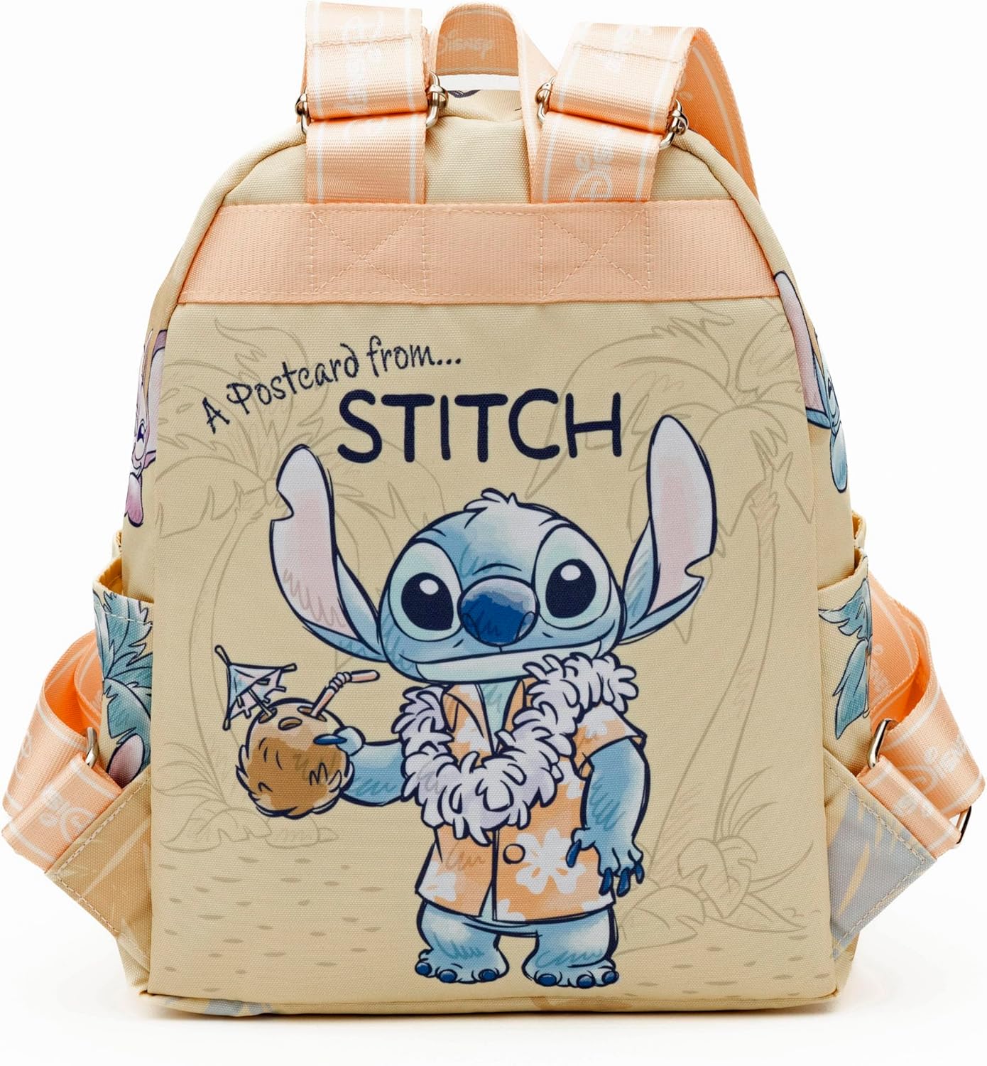 Stitch 13"" Deluxe Nylon Daypack, Brown - Image 8