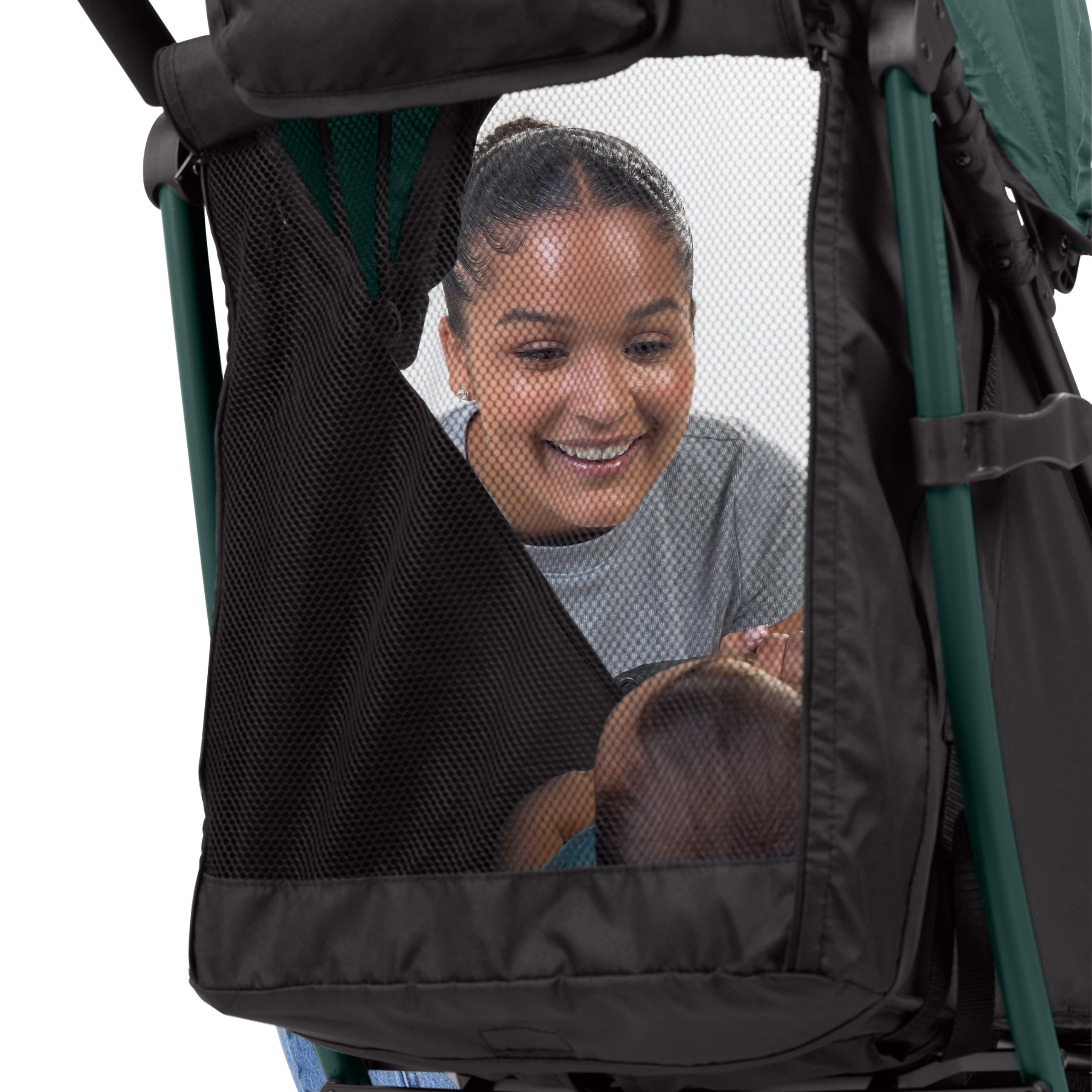 Ingenuity 3Dlite Jewel Convenience - Passeggino pieghevole leggero con compatibilità con seggiolino auto, tettoia extra large e contenitore