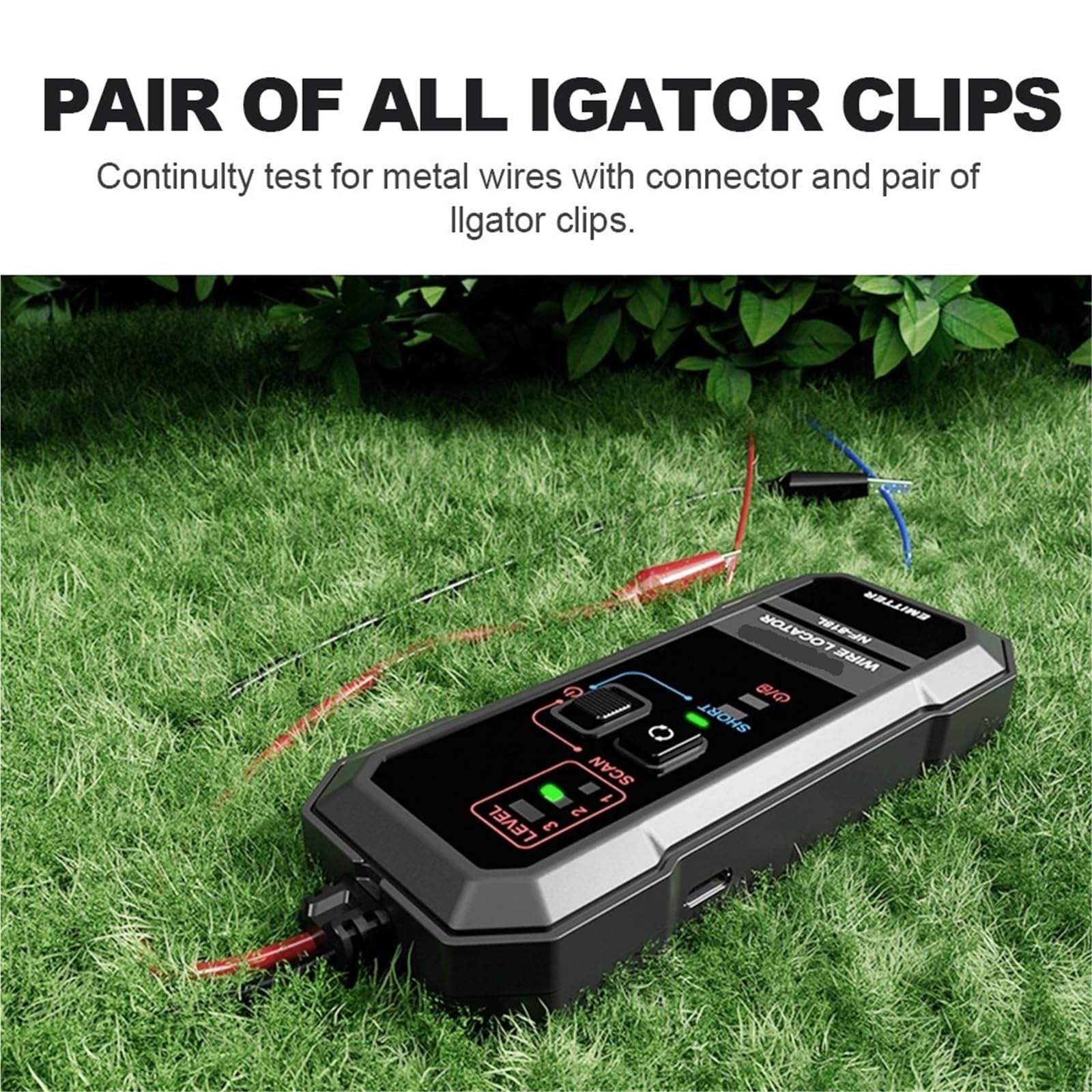 Localizador de cables, Rastreador de cables subterráneos, comprobador de cables antiinterferencias, localizador visual de fallas, buscador de cables profesional