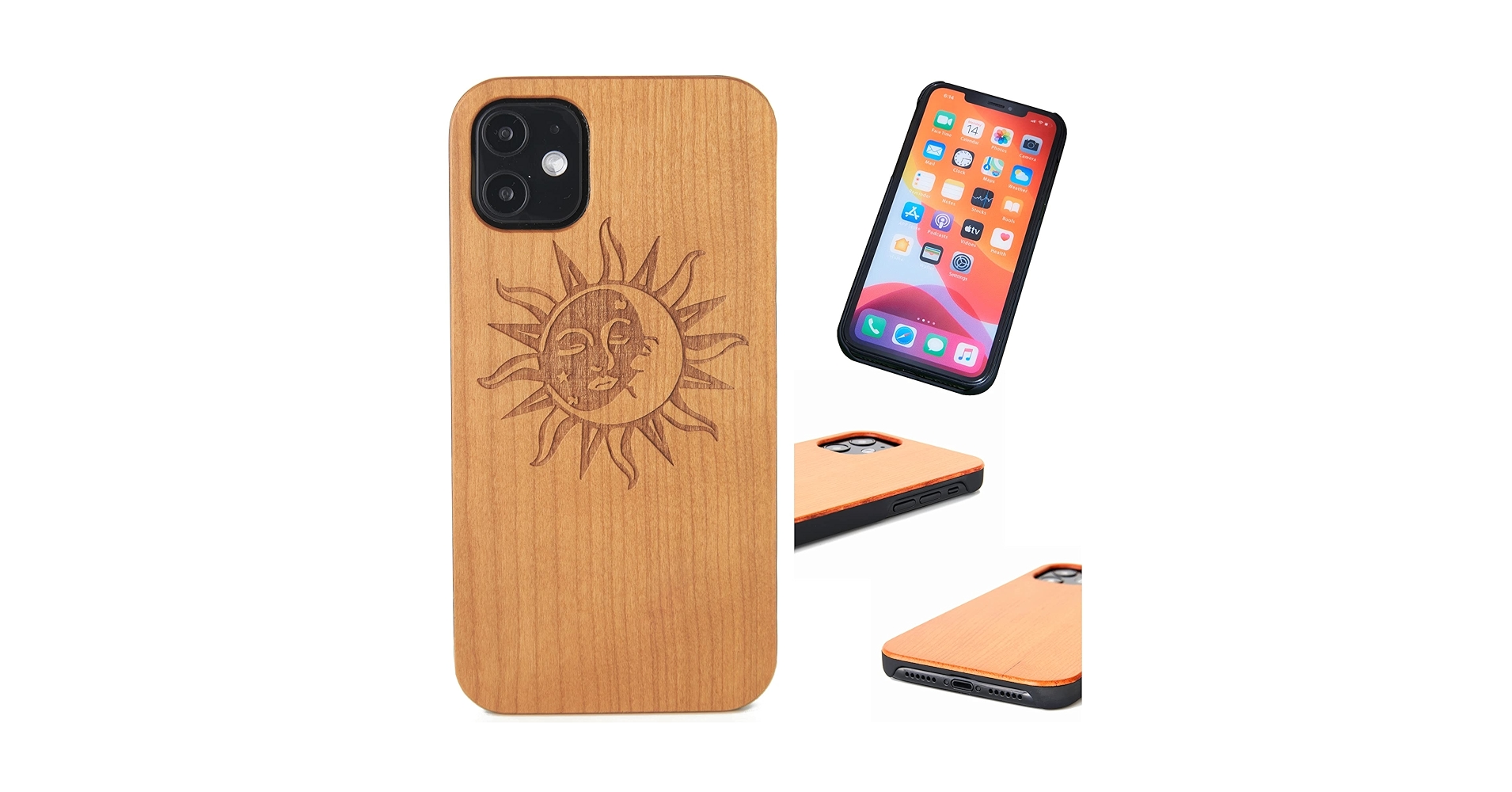 Amazon.co.jp: iphone16pro対応 ケース 木製 アイフォン 16pro