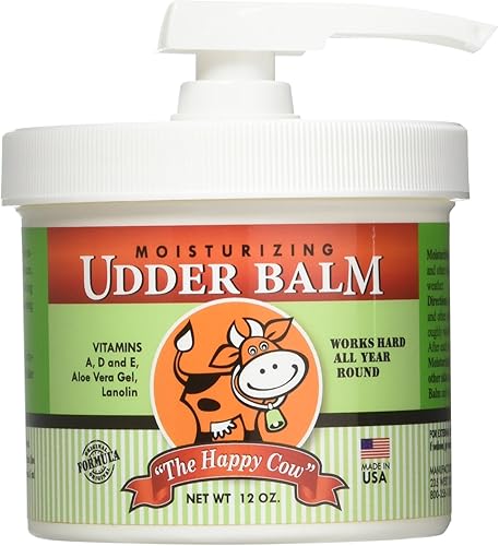 The Happy Cow Moisturizing Udder Balm - Bomba de 12 onzas