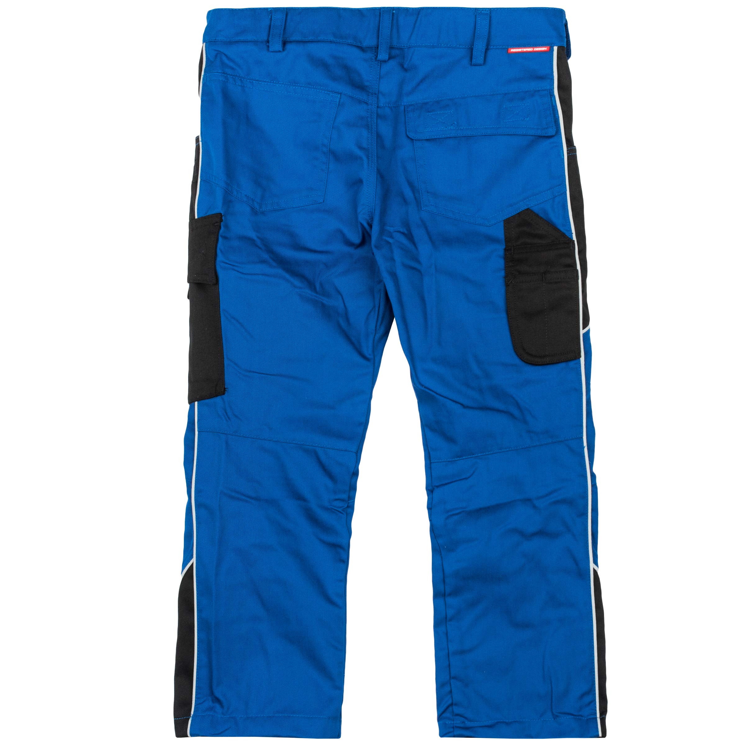e.s. Active Engelbert Strauss - Pantaloni da lavoro per bambini, blu fiordaliso/nero, blu e nero, 122-128 cm