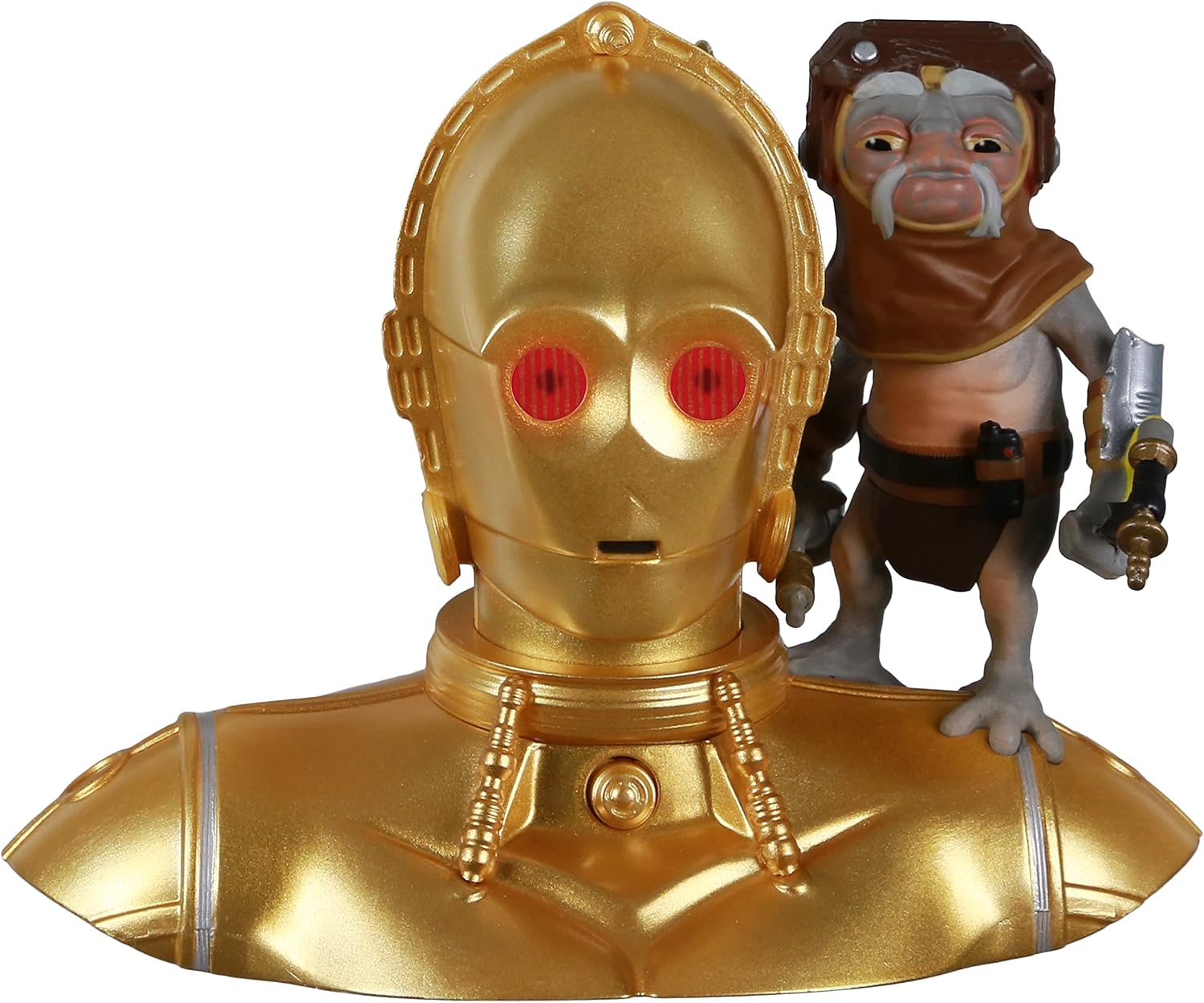 Hallmark Keepsake Christmas Ornament 2021, Star Wars: The Rise of Skywalker C-3PO and Babu Frik, Light and Sound