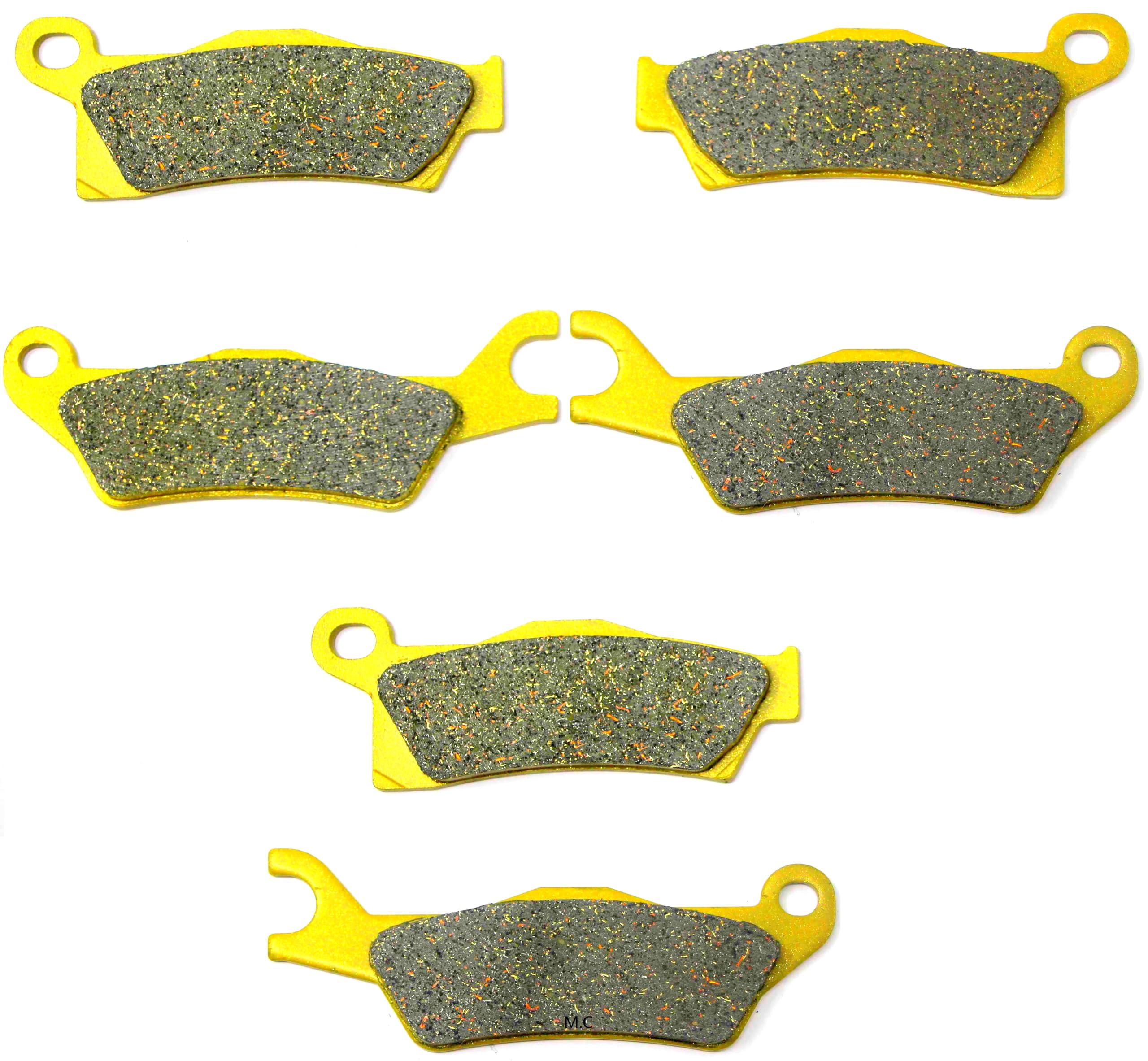 Master Chen Front Rear Brake Pads for Can Am Outlander 450 500 570 650 800R 850 1000 1000R MAX 2012 2013 2014 2015 2016 2017 2018 2019 2020 2021 2022 STD/DPS/XT/XMR/XTP/EFI FA617 FA618 Brakes MC0343