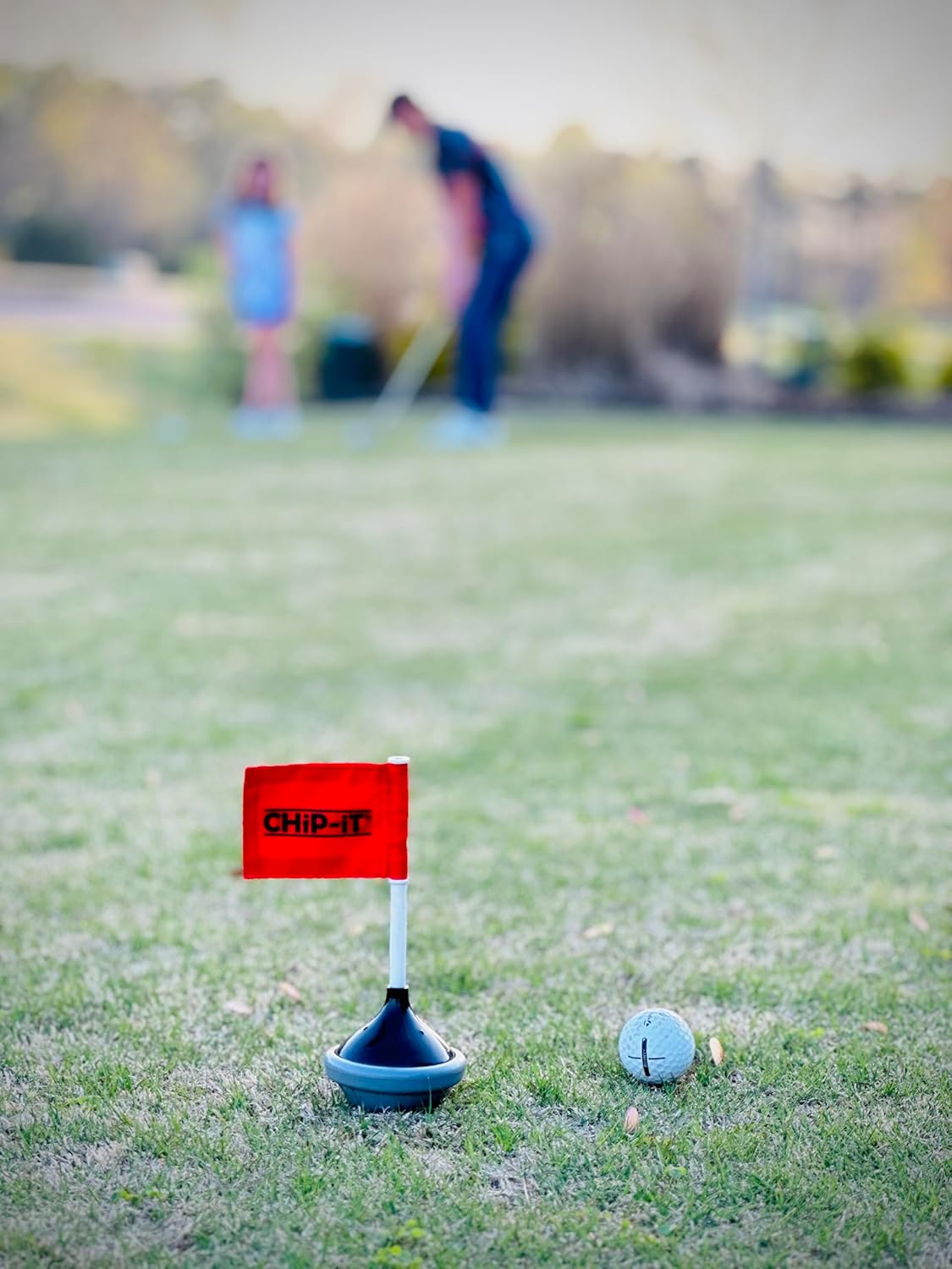 Dynamic Golf Training Aid for Chipping, Distance Control and Short Game Improvement | Lightweight and Portable | 2 Throwable Yard Flags Included!