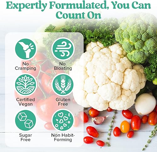 Miniatura 9 de Gomitas de fibra y limpieza de colon, 360 masticables suaves de 0.44 onzas de suplemento de fibra y limpieza de colon para mujeres y hombres, con