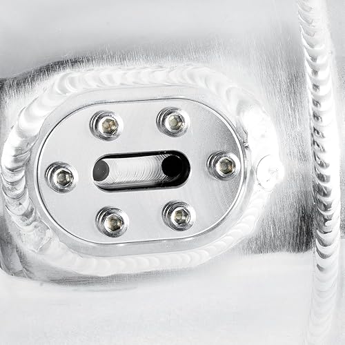 Miniatura 9 de Botella de depósito de tanque de desbordamiento de agua refrigerante de radiador pulido de aluminio compatible con Mini Cooper S R56 Mk2 2007-2013,