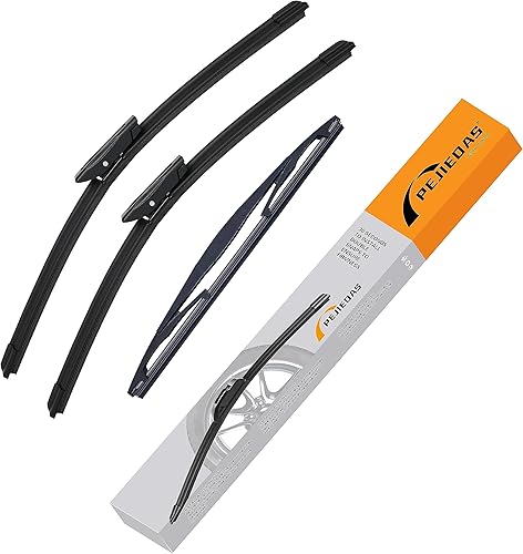 Juego de limpiaparabrisas delantero de 18 pulgadas + 19 pulgadas + limpiaparabrisas trasero de 10 pulgadas para Mini Cooper 2013, calidad