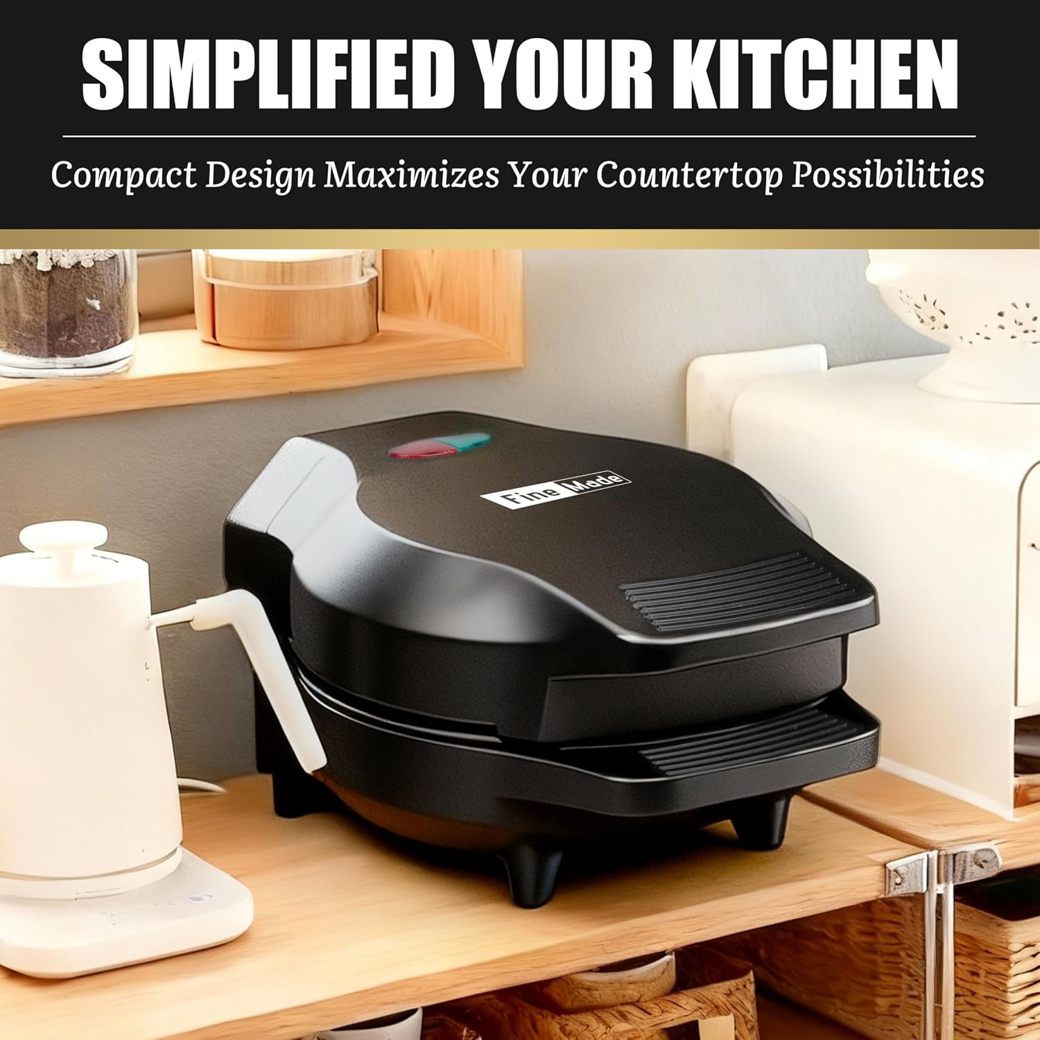 Panini Grill Press Breakfast Sandwich Maker 3 in 1, Electric Griddle Panini Press, Grilled Cheese Maker, Sandwichera Electrica, Belgian Waffle Maker with Removable Plates, view 12