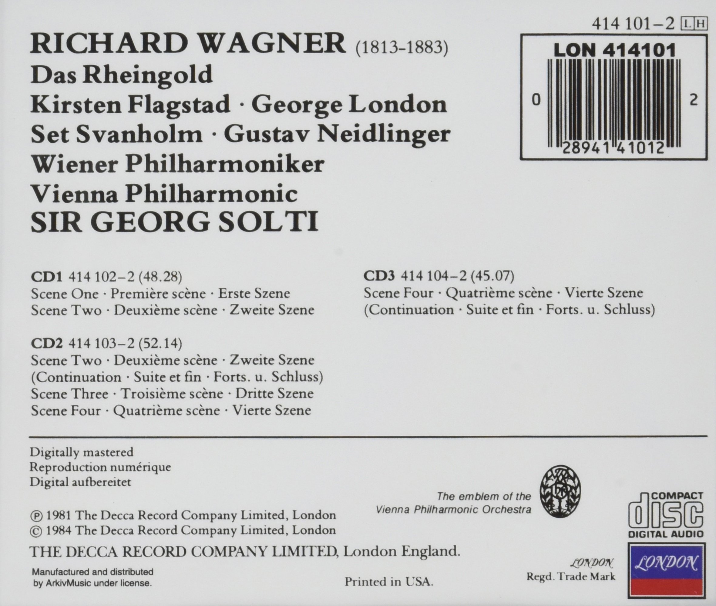 Wagner: Das Rheingold